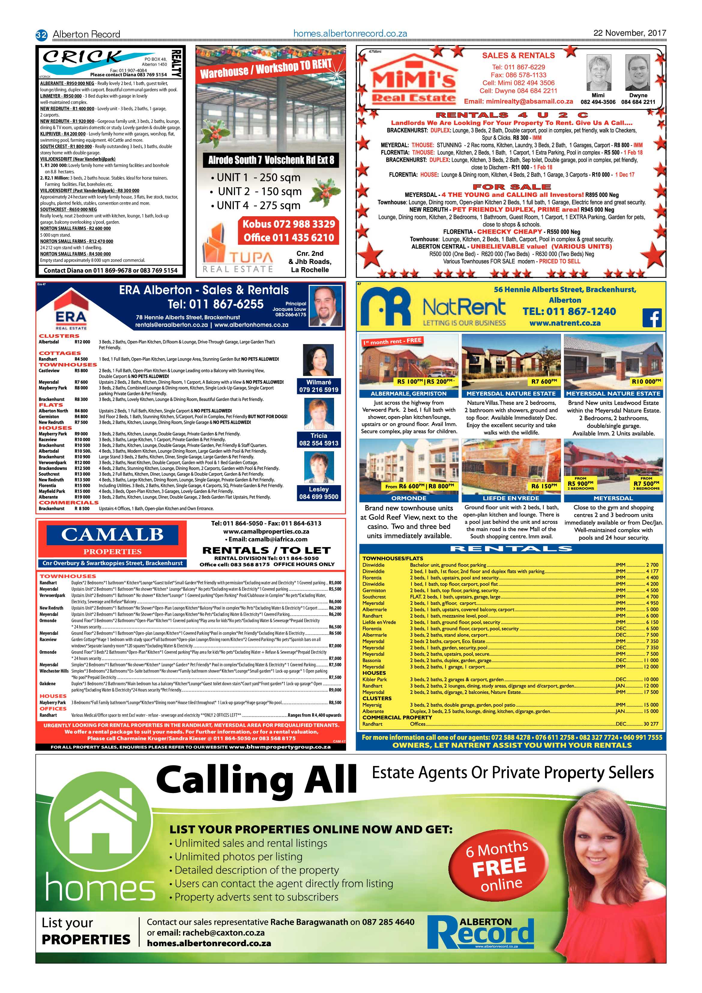 Alberton Record 22 November 2017 page 32