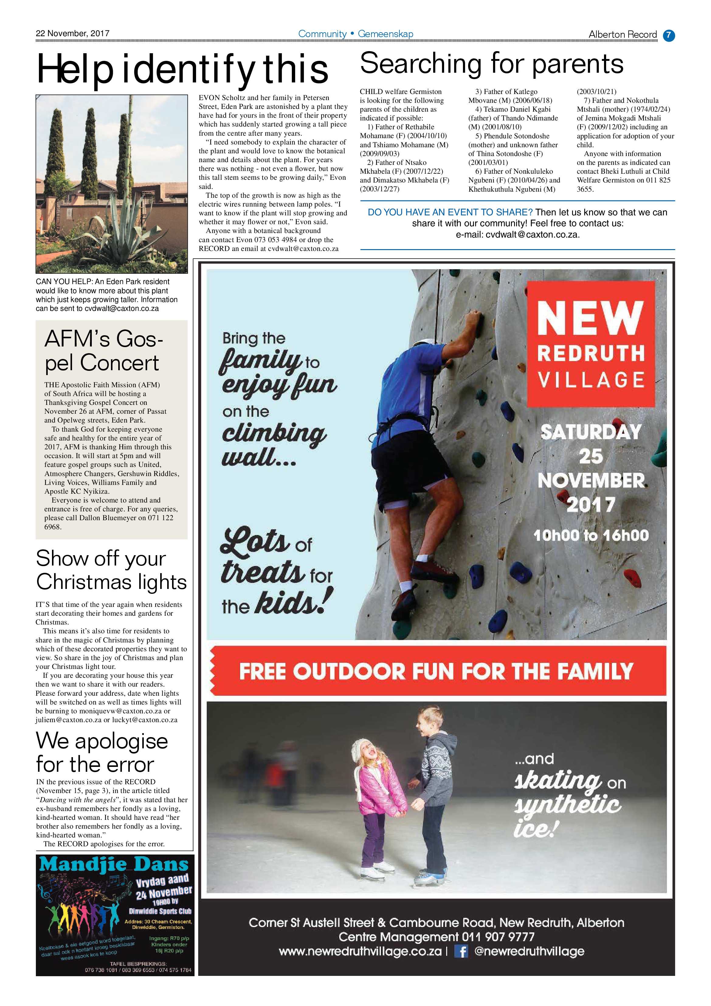 Alberton Record 22 November 2017 page 7