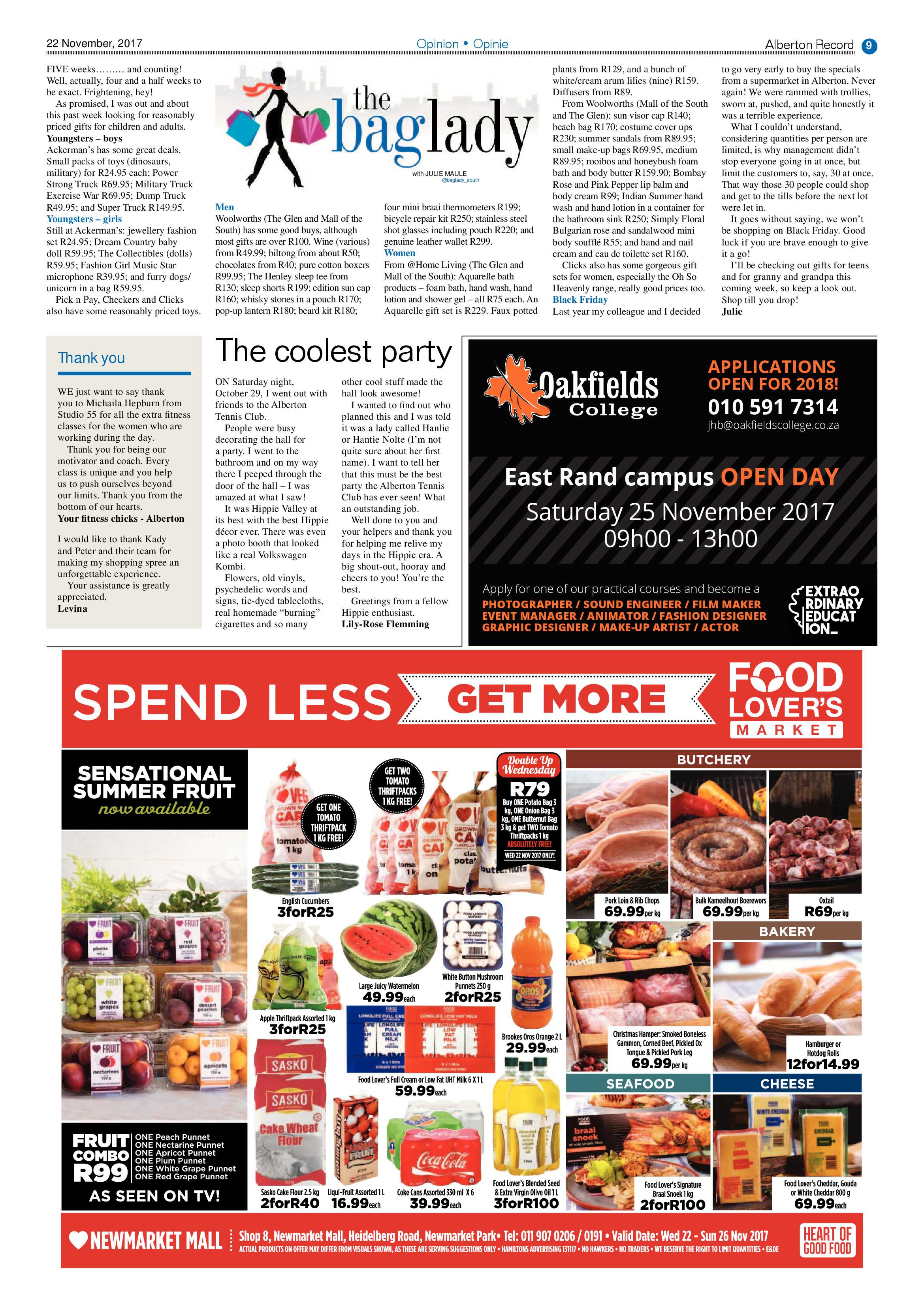 Alberton Record 22 November 2017 page 9