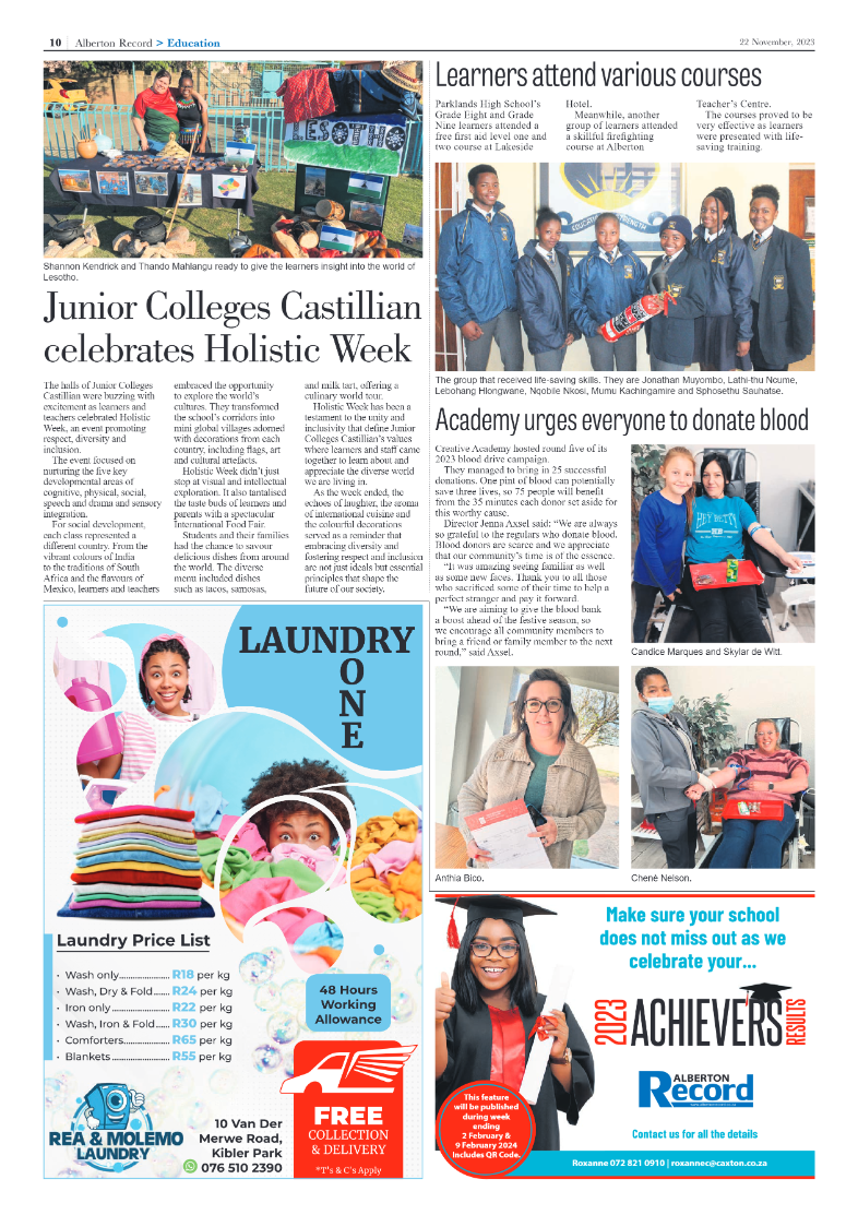 Alberton Record 22 November 2023 page 10