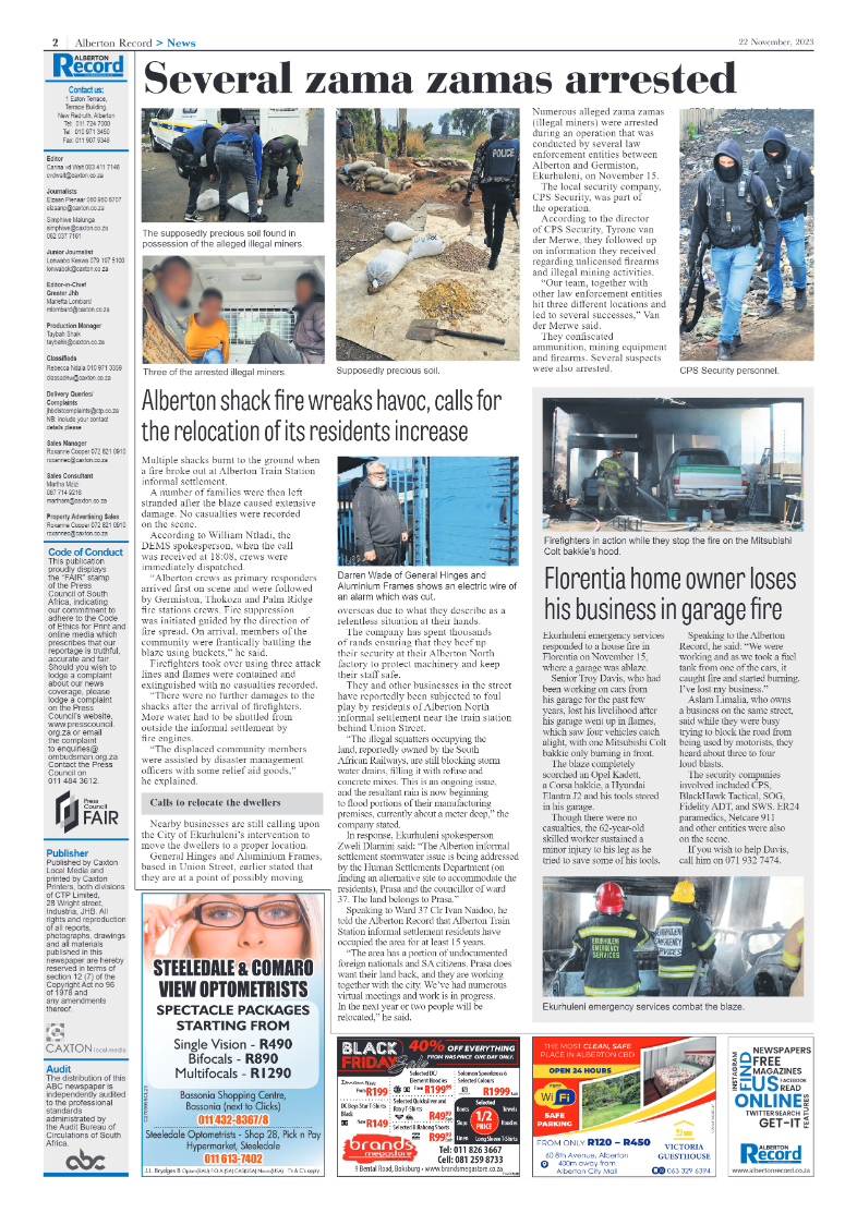 Alberton Record 22 November 2023 page 2