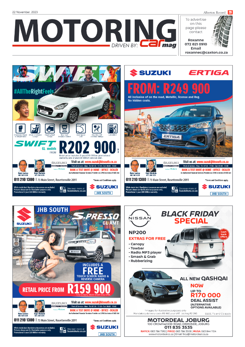 Alberton Record 22 November 2023 page 20