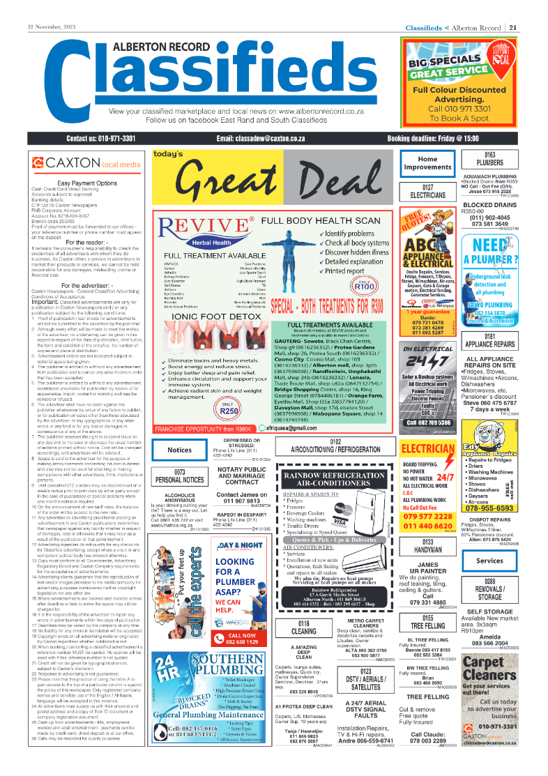 Alberton Record 22 November 2023 page 21