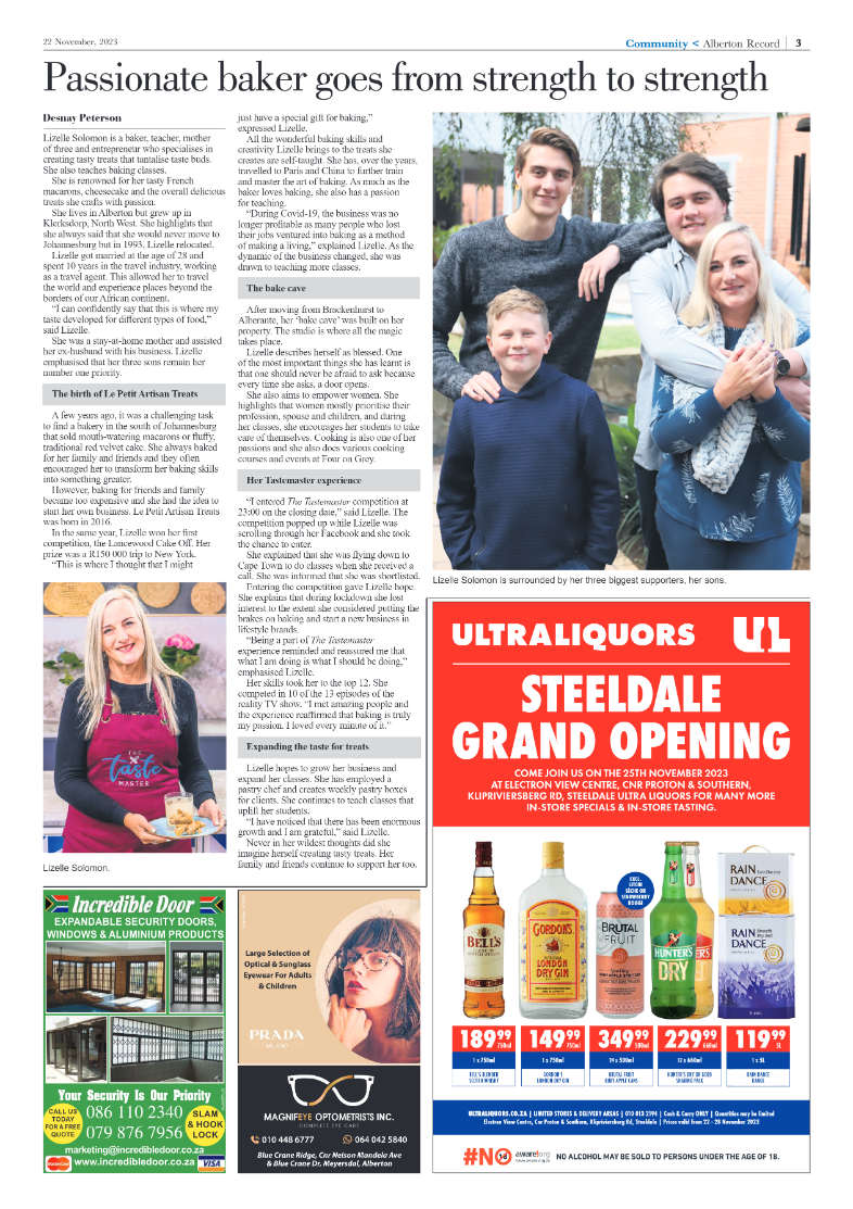 Alberton Record 22 November 2023 page 3
