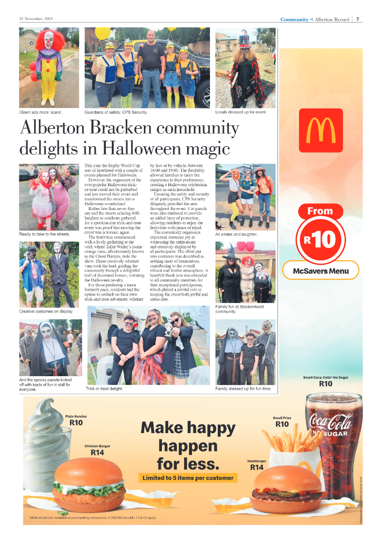 Alberton Record 22 November 2023 page 7