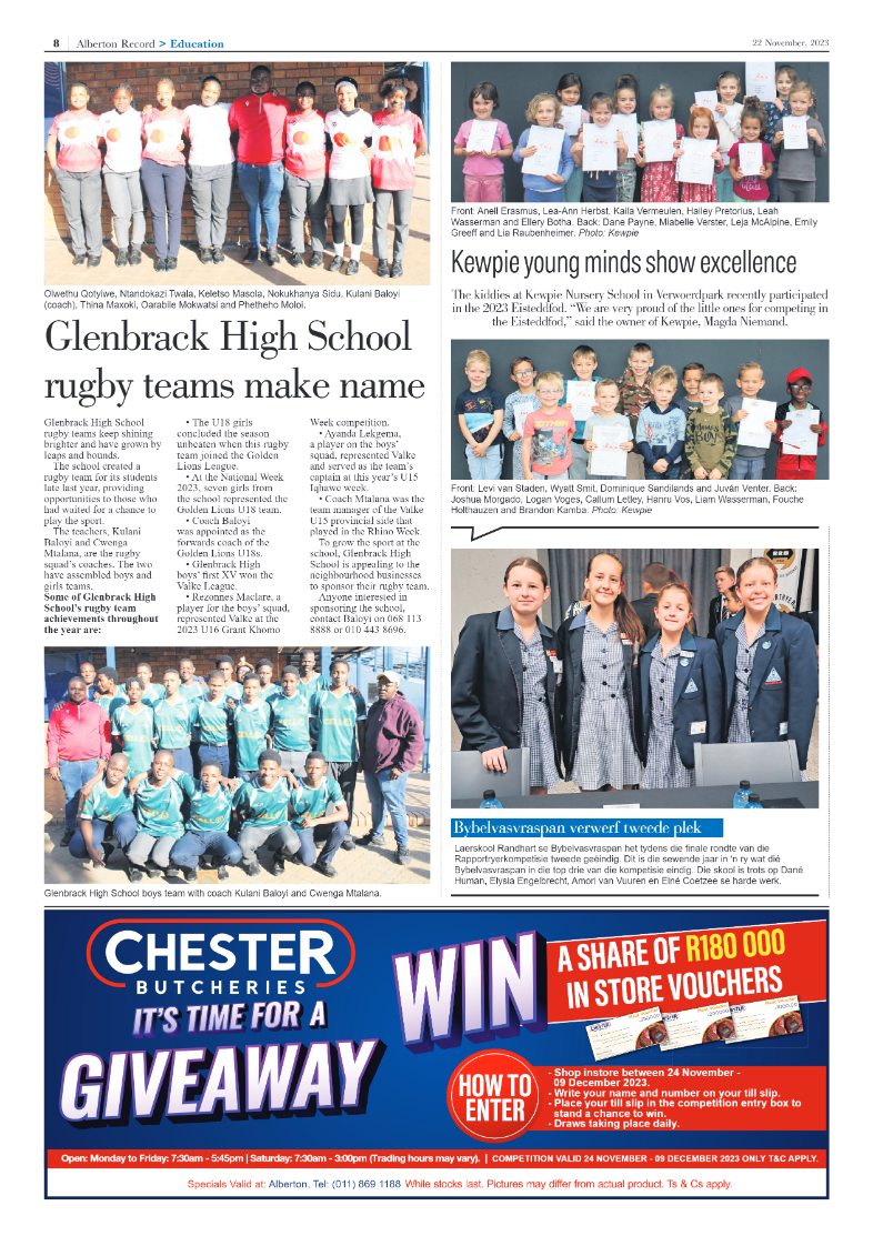 Alberton Record 22 November 2023 page 8