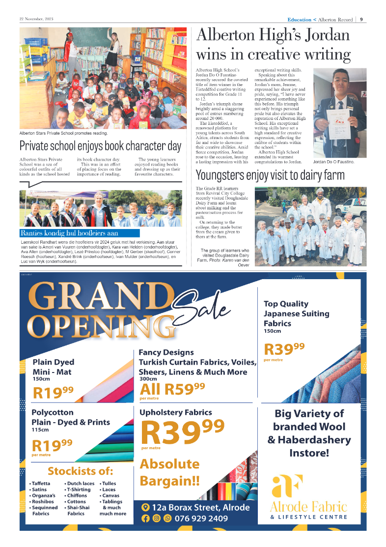 Alberton Record 22 November 2023 page 9