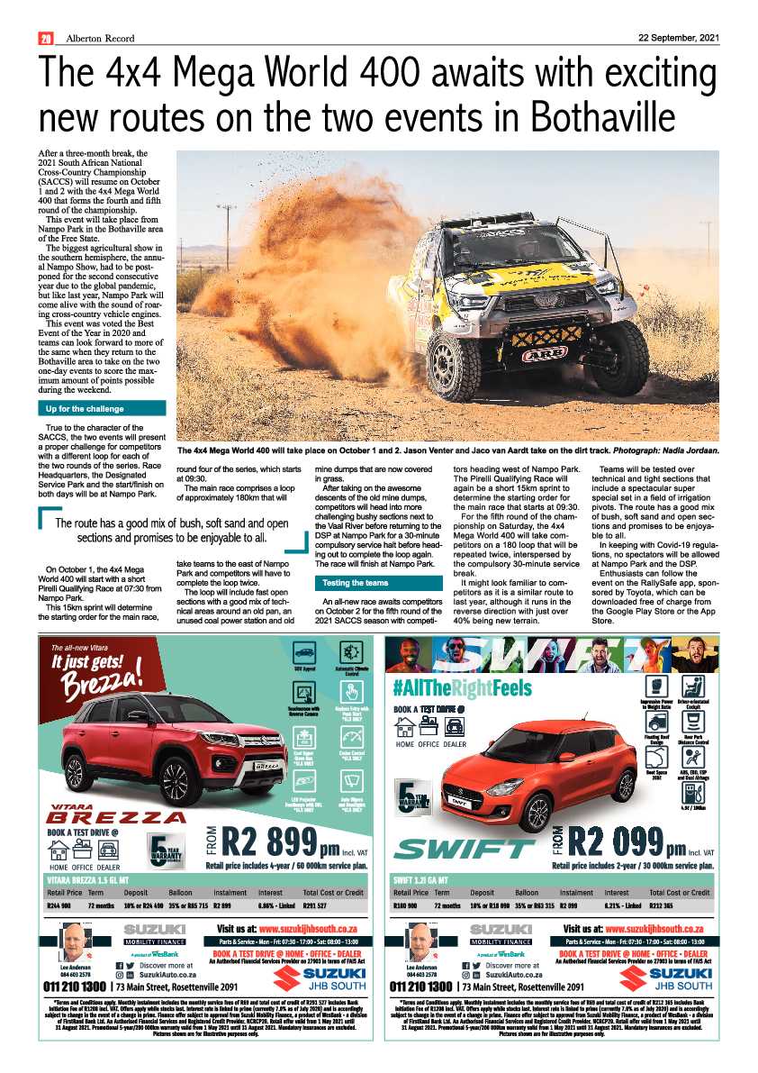 Alberton Record 22 September 2021 page 20