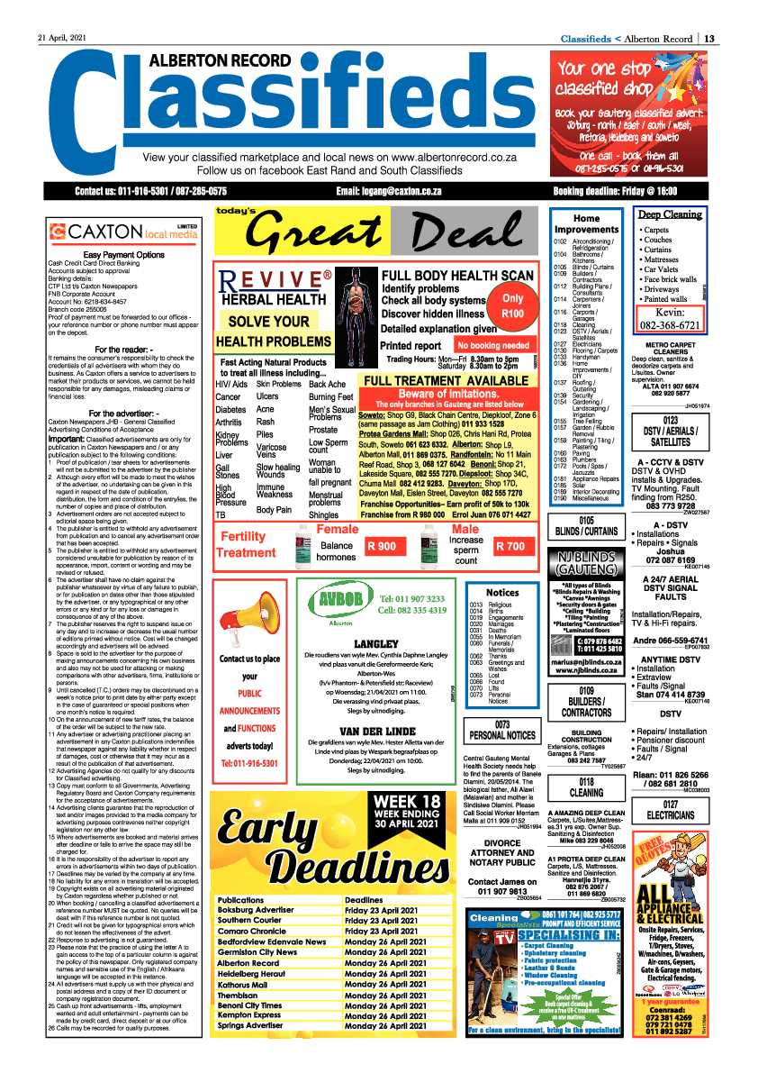 Alberton Record 23 April 2021 page 13