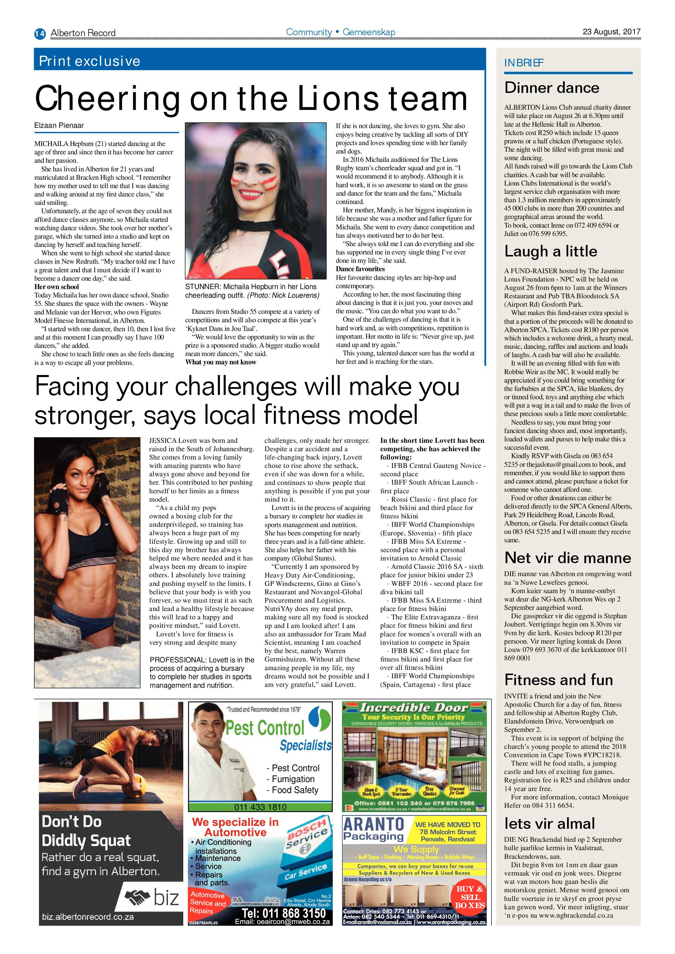Alberton Record 23 August 2017 page 14