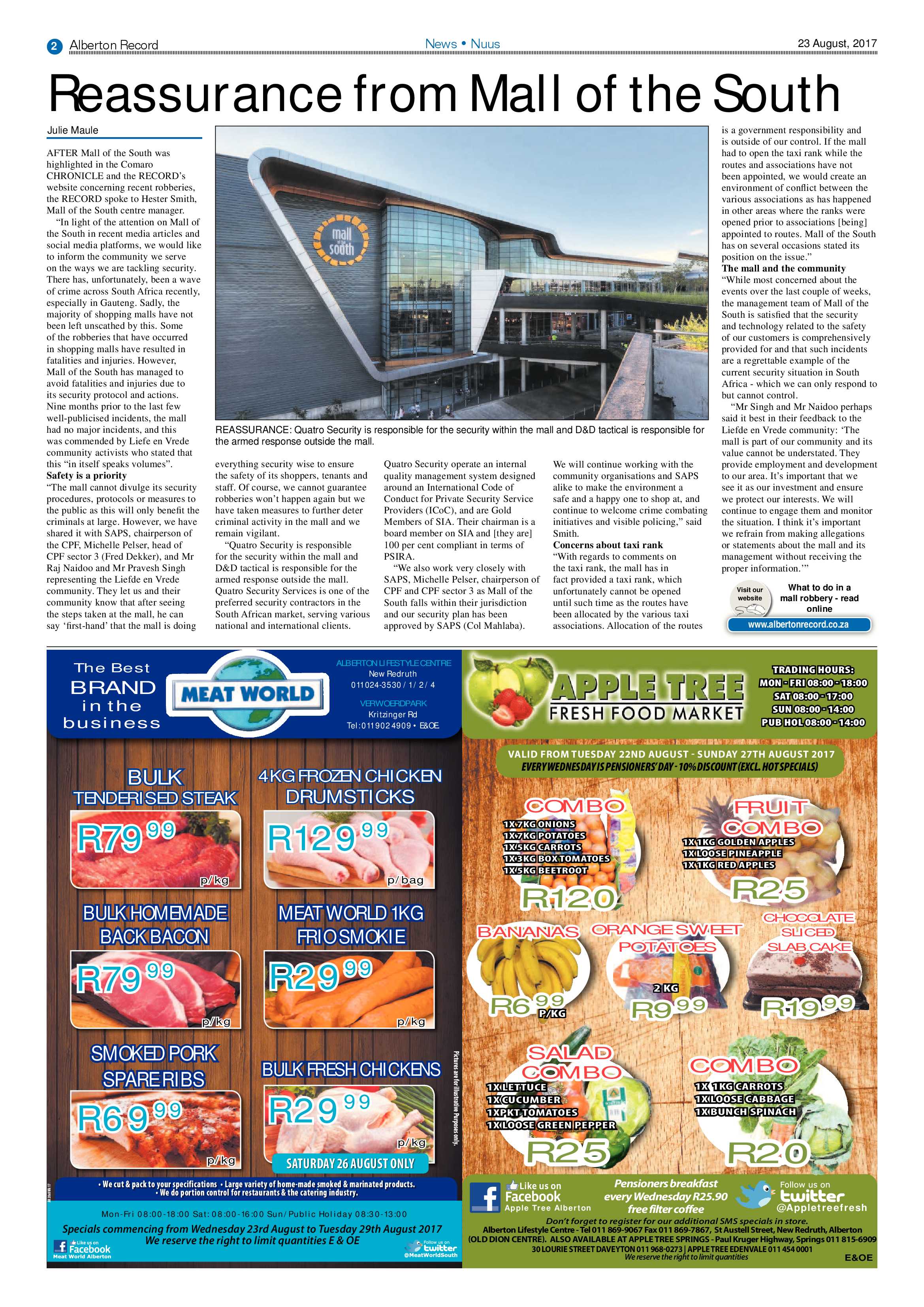 Alberton Record 23 August 2017 page 2
