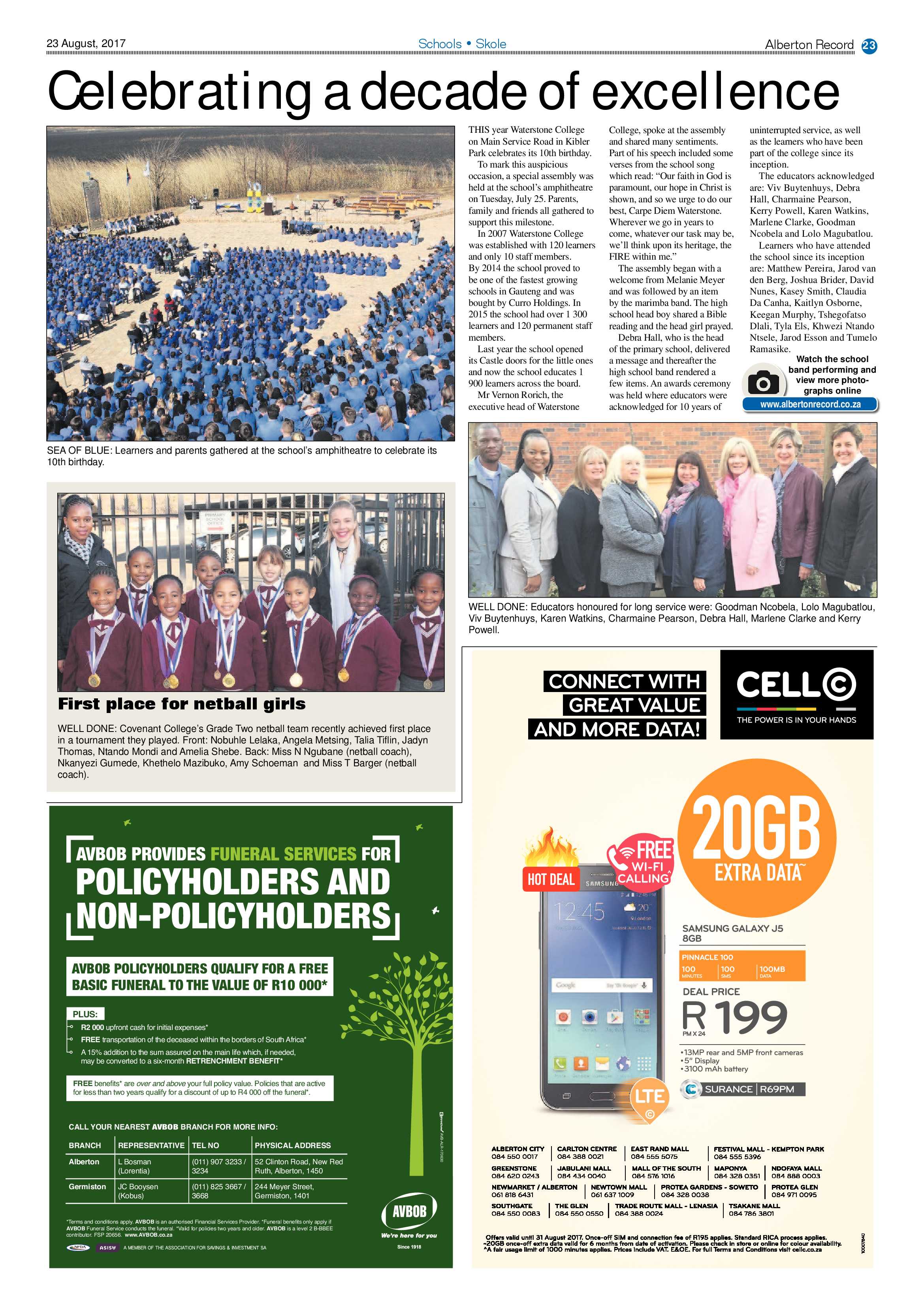 Alberton Record 23 August 2017 page 23