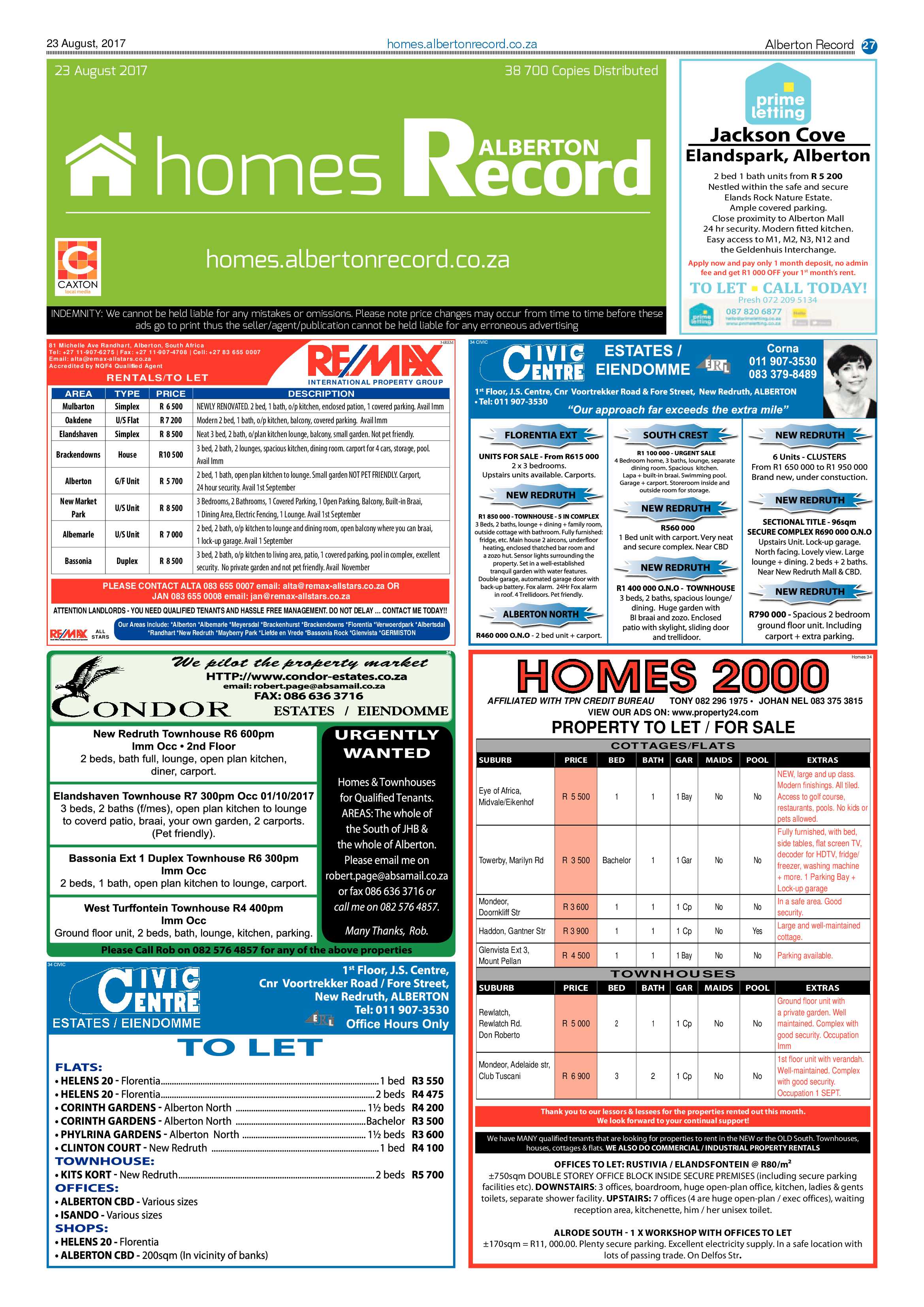 Alberton Record 23 August 2017 page 27