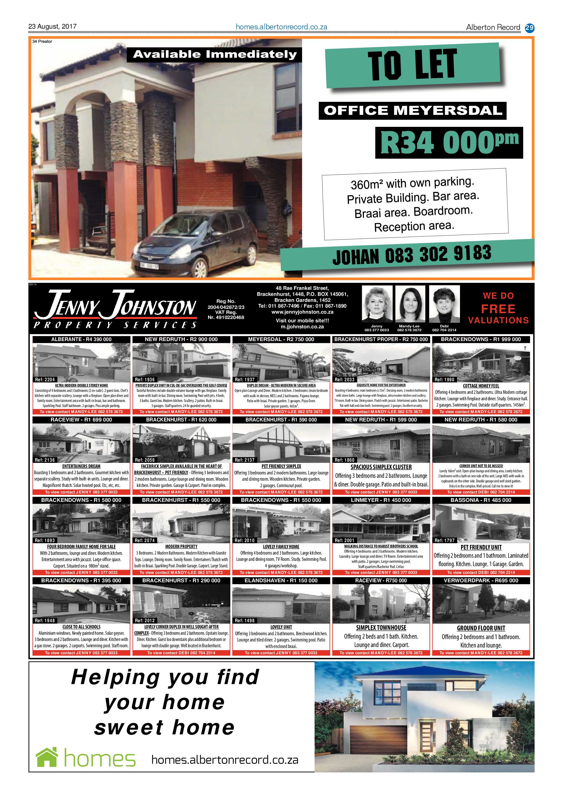 Alberton Record 23 August 2017 page 29