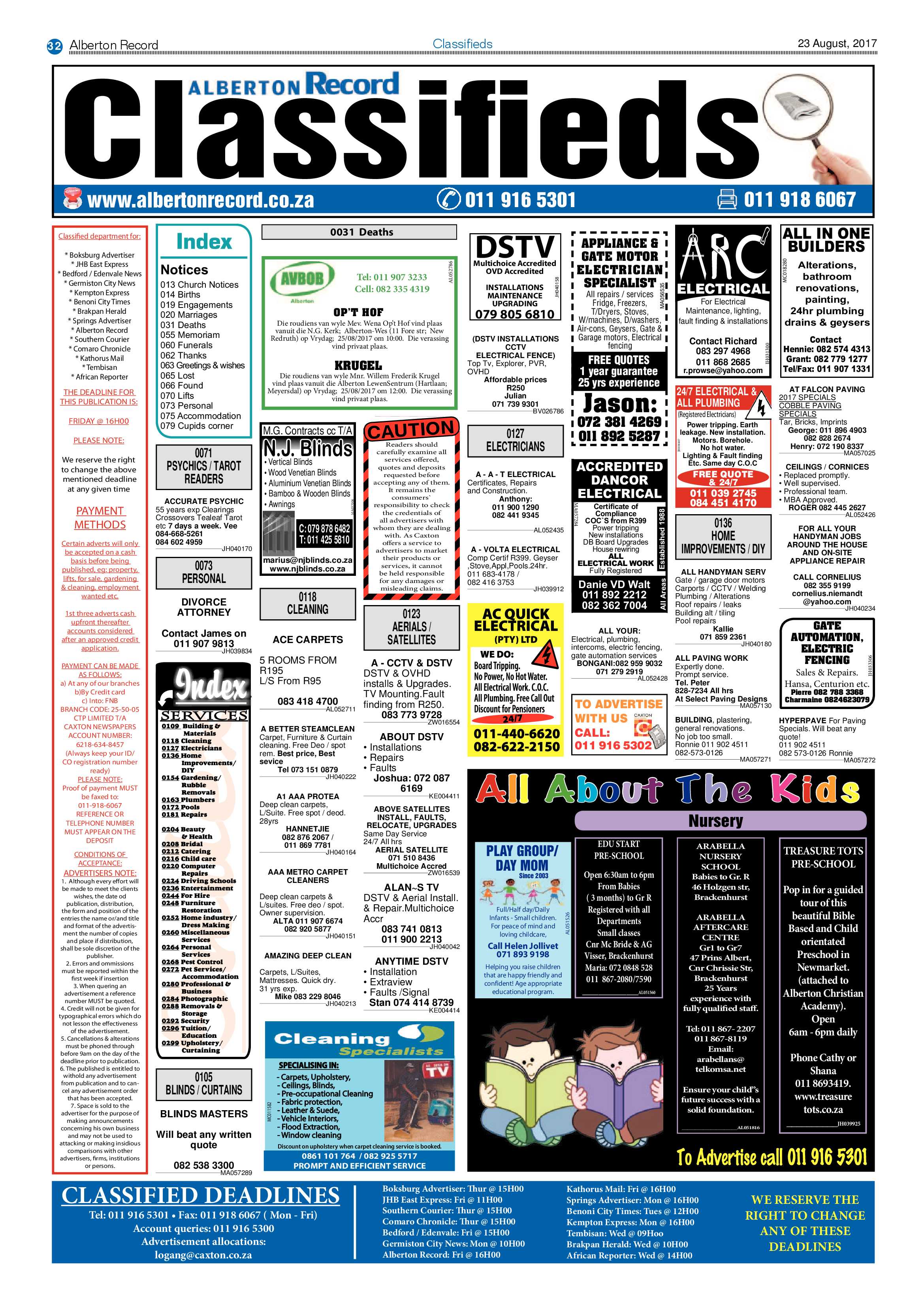Alberton Record 23 August 2017 page 32