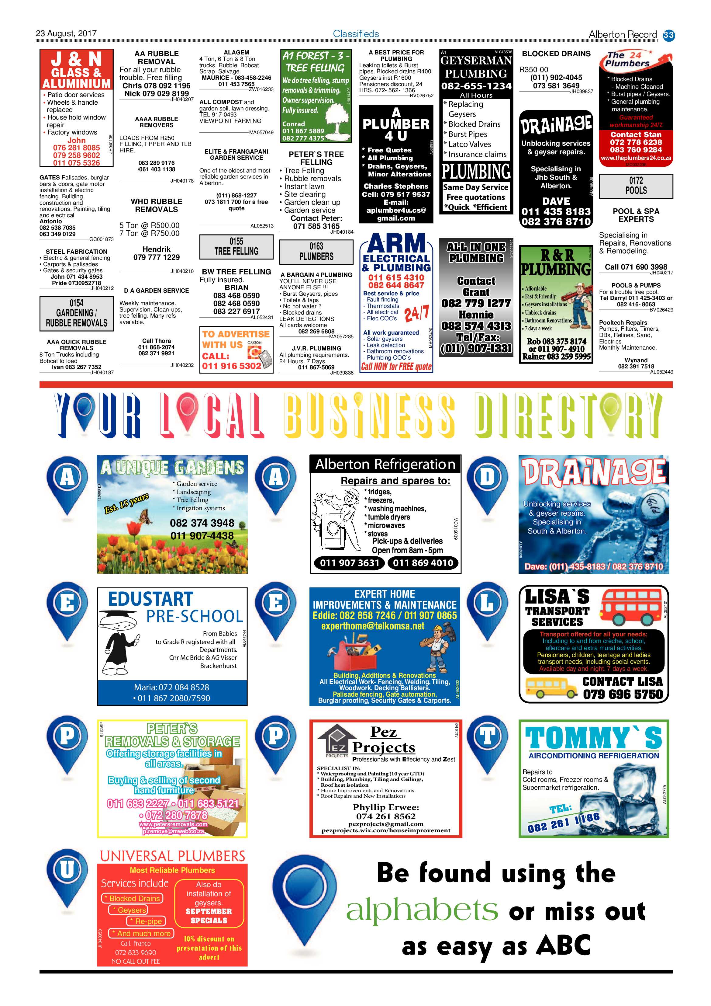 Alberton Record 23 August 2017 page 33