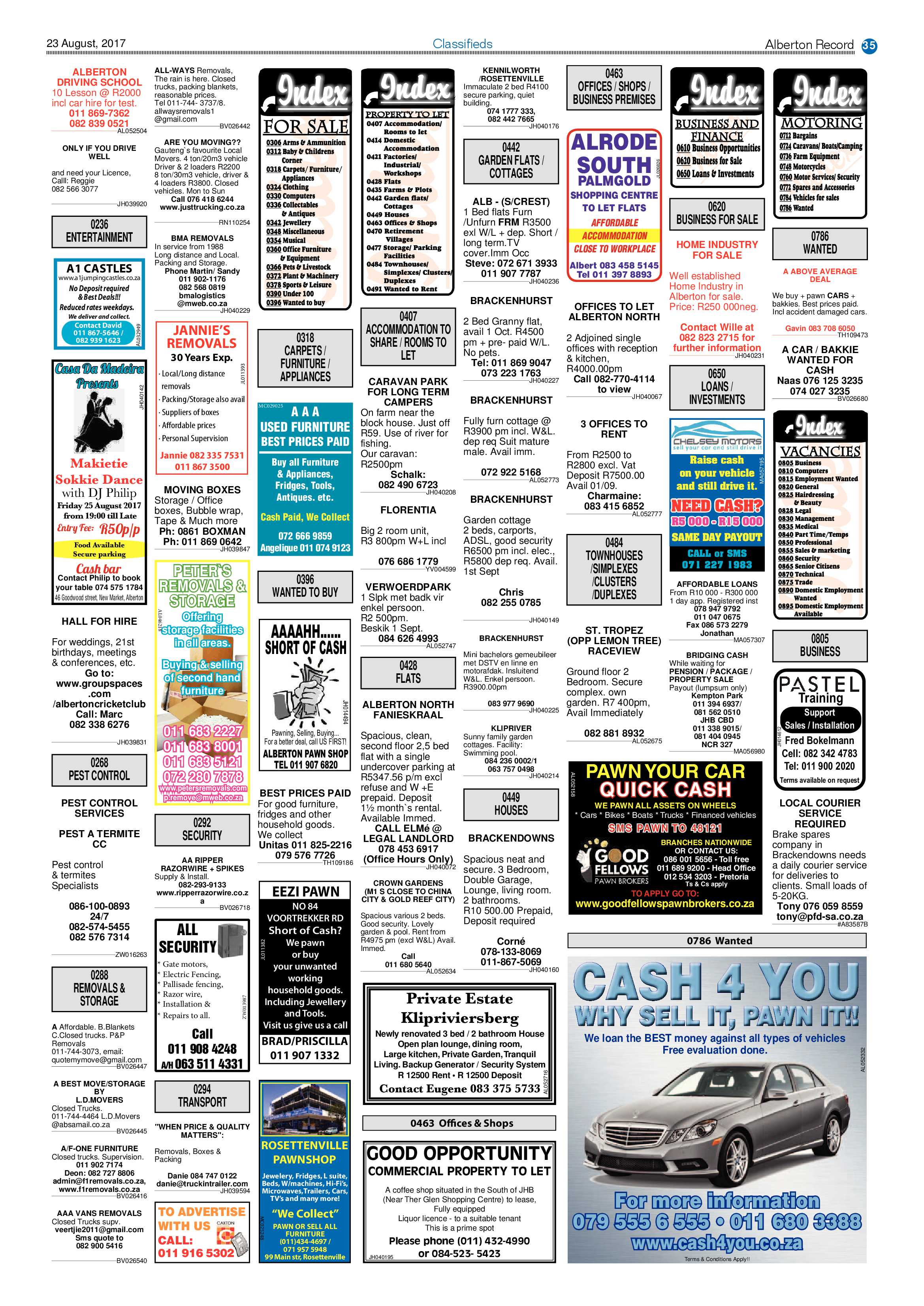 Alberton Record 23 August 2017 page 35
