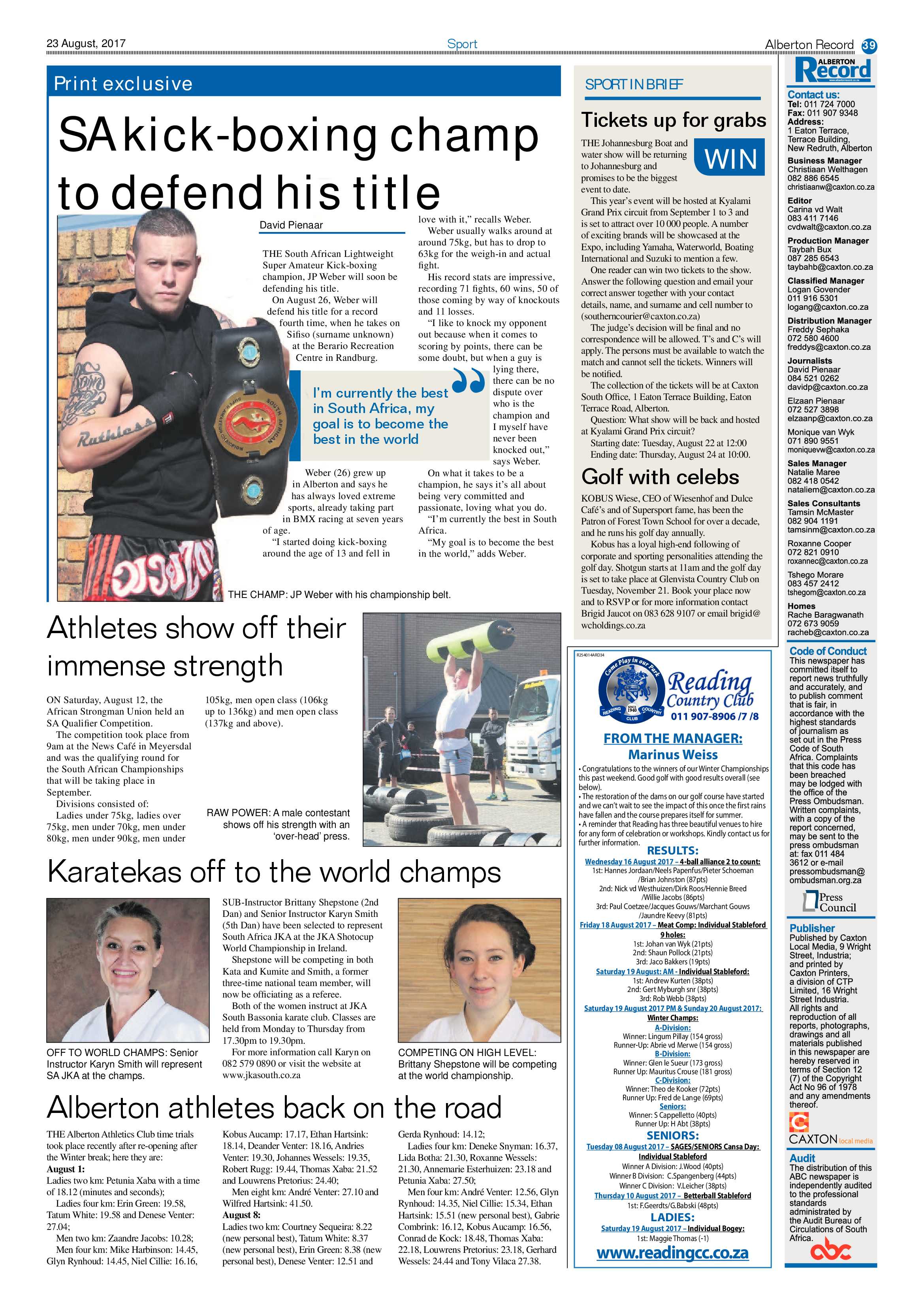 Alberton Record 23 August 2017 page 39