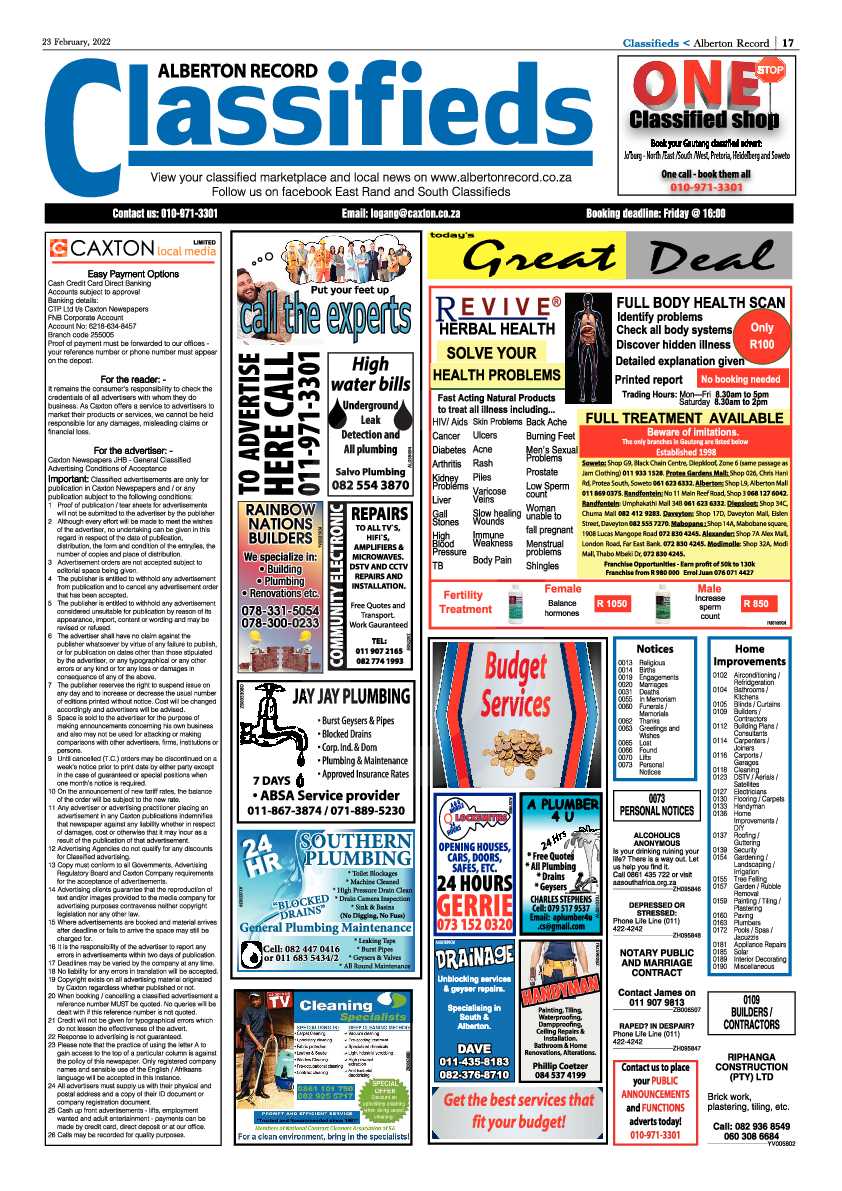Alberton Record 23 February 2022 page 19