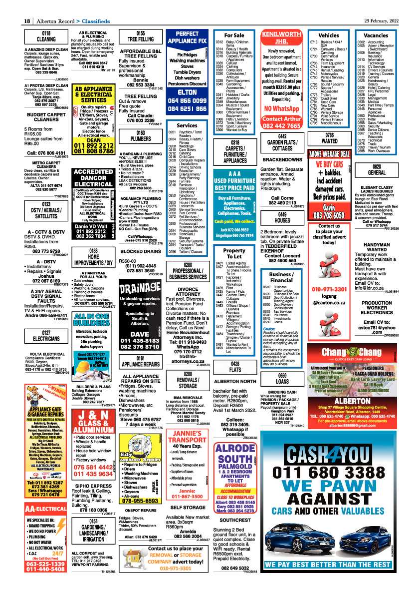 Alberton Record 23 February 2022 page 20