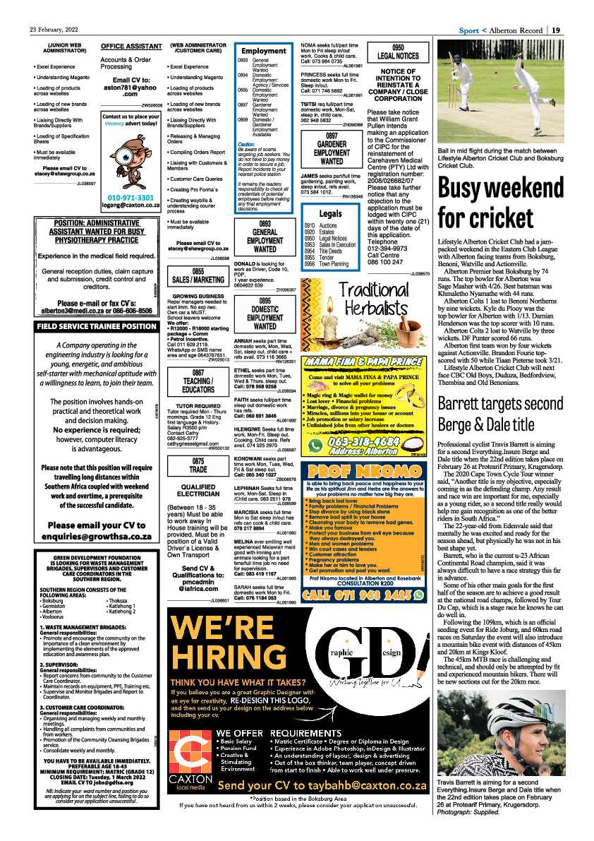 Alberton Record 23 February 2022 page 21