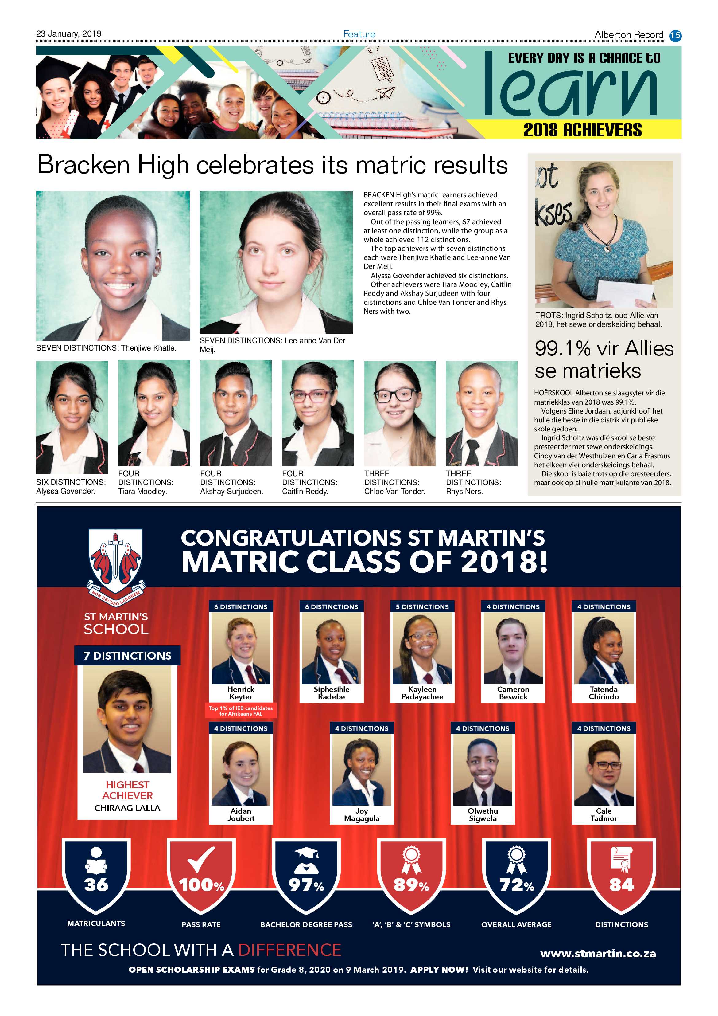 Alberton Record 23 January 2019 page 15