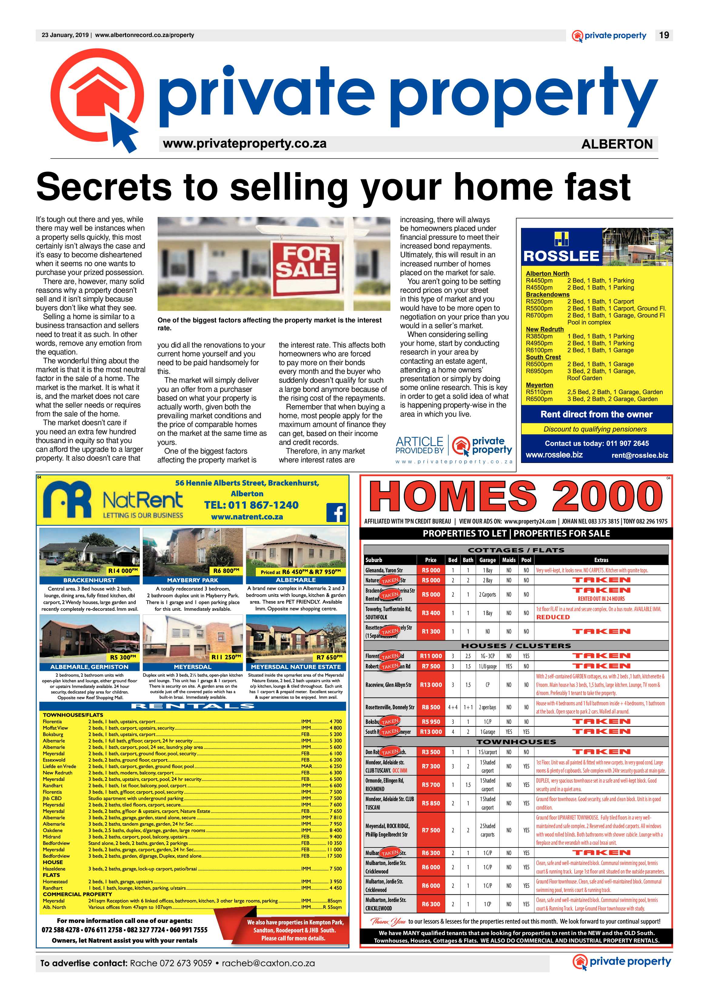Alberton Record 23 January 2019 page 19