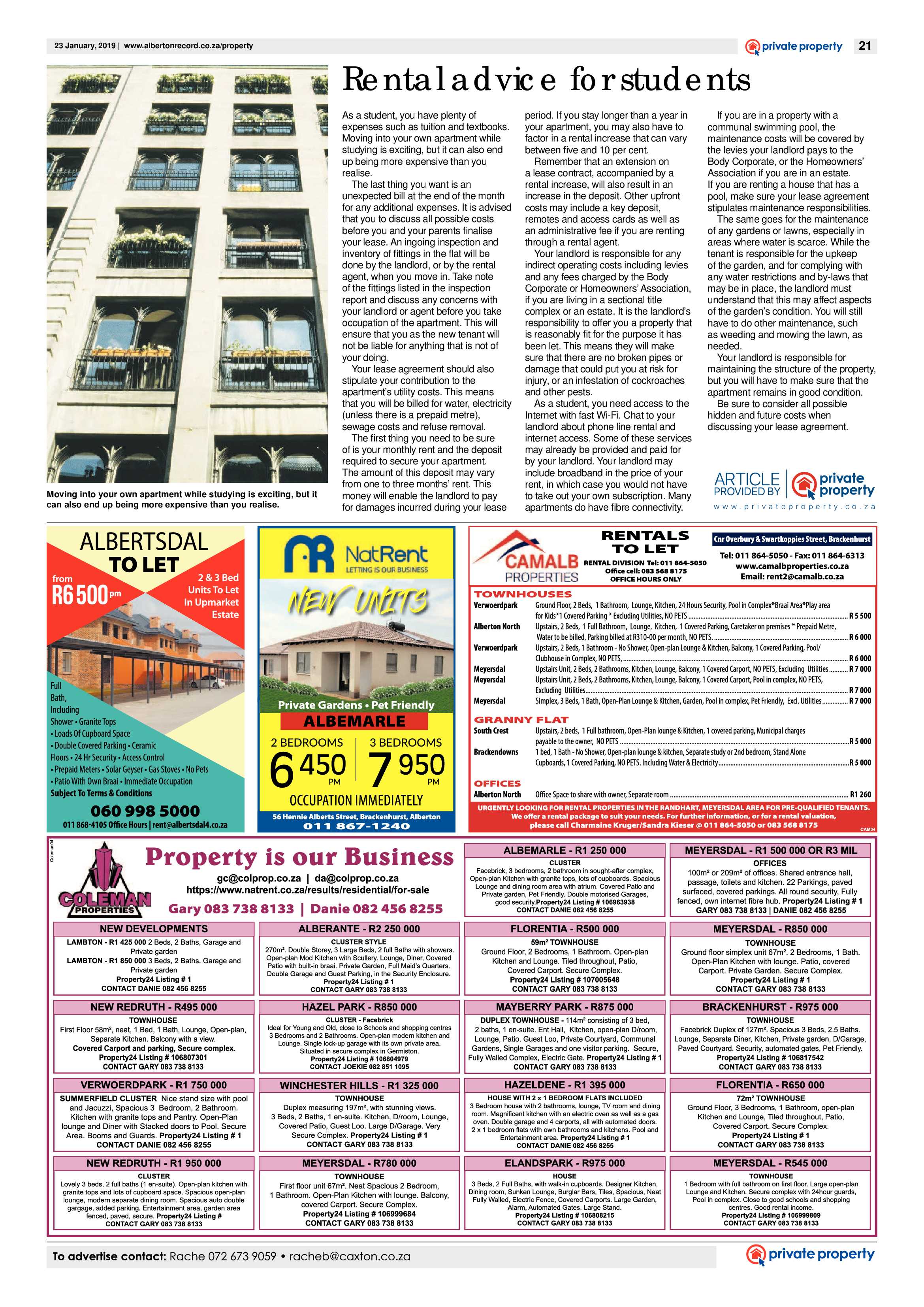 Alberton Record 23 January 2019 page 21