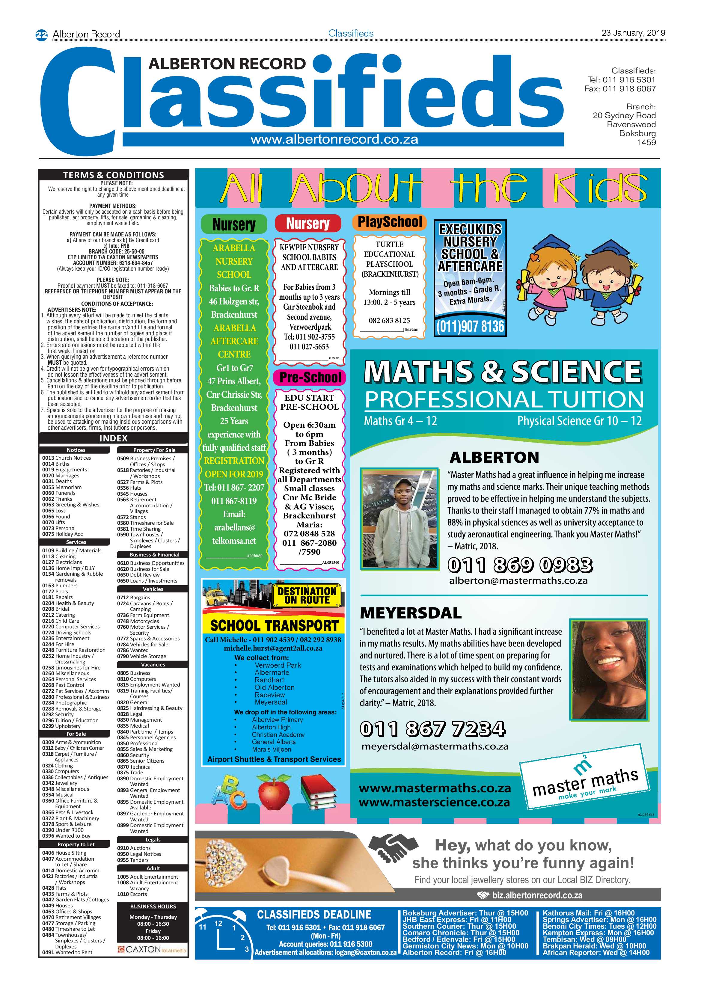 Alberton Record 23 January 2019 page 22