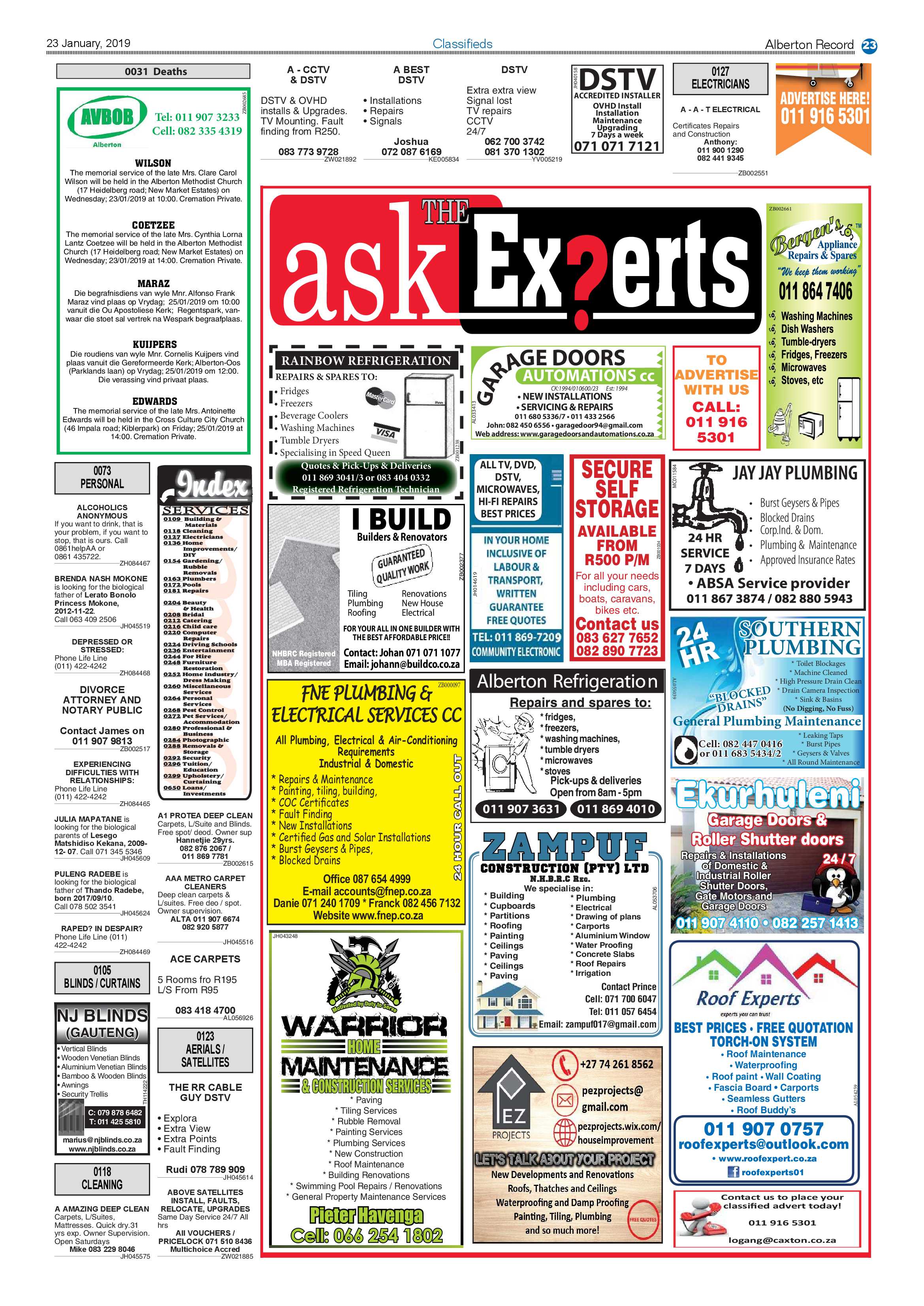 Alberton Record 23 January 2019 page 23
