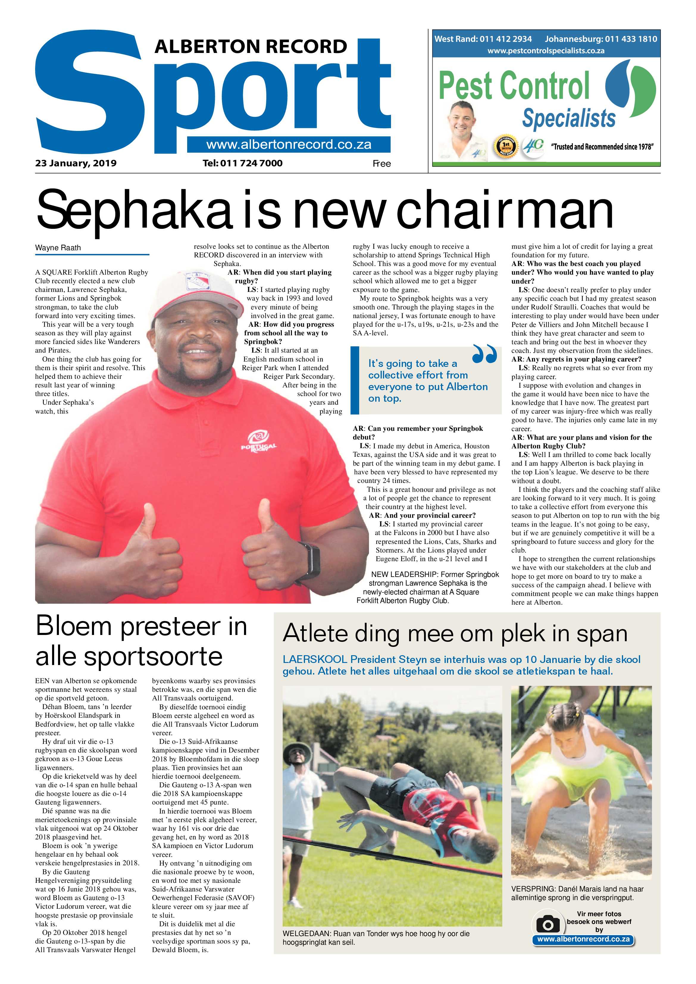Alberton Record 23 January 2019 page 32