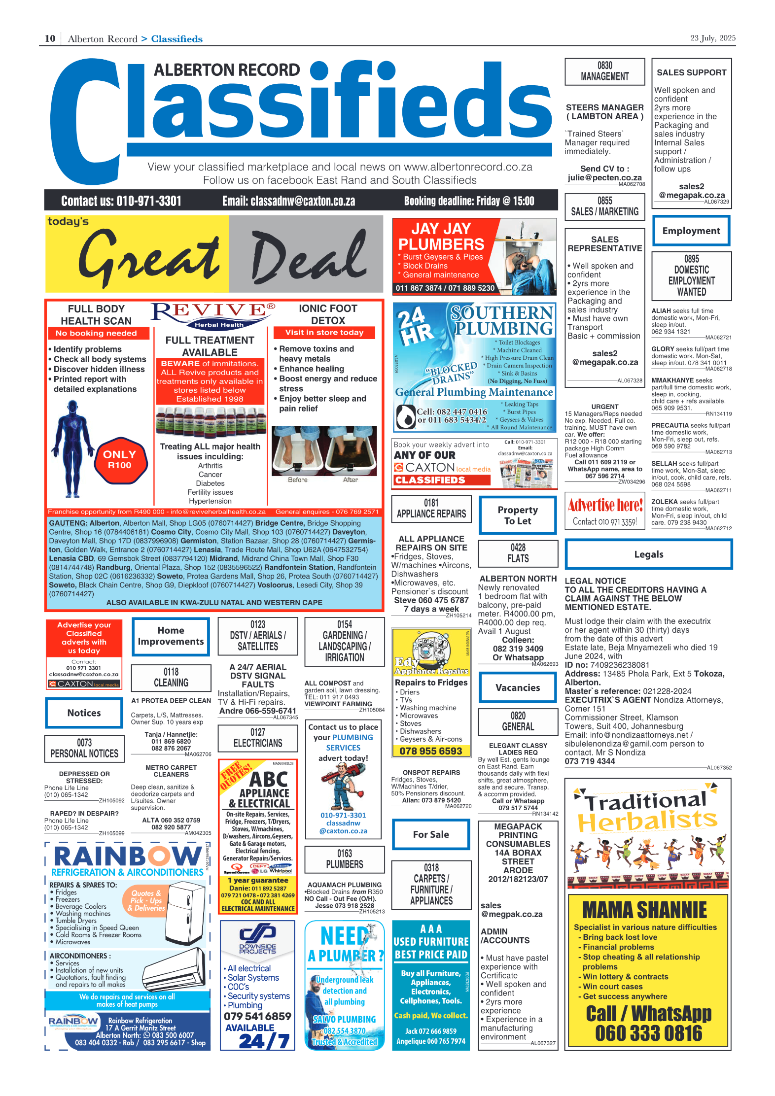 Alberton Record 23 July 2025 page 10