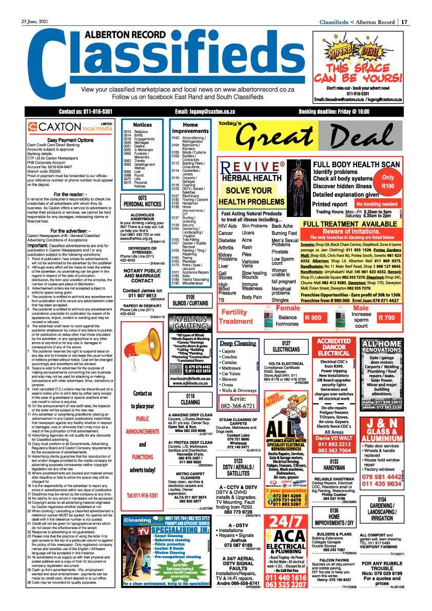 Alberton Record 23 June 2021 page 17