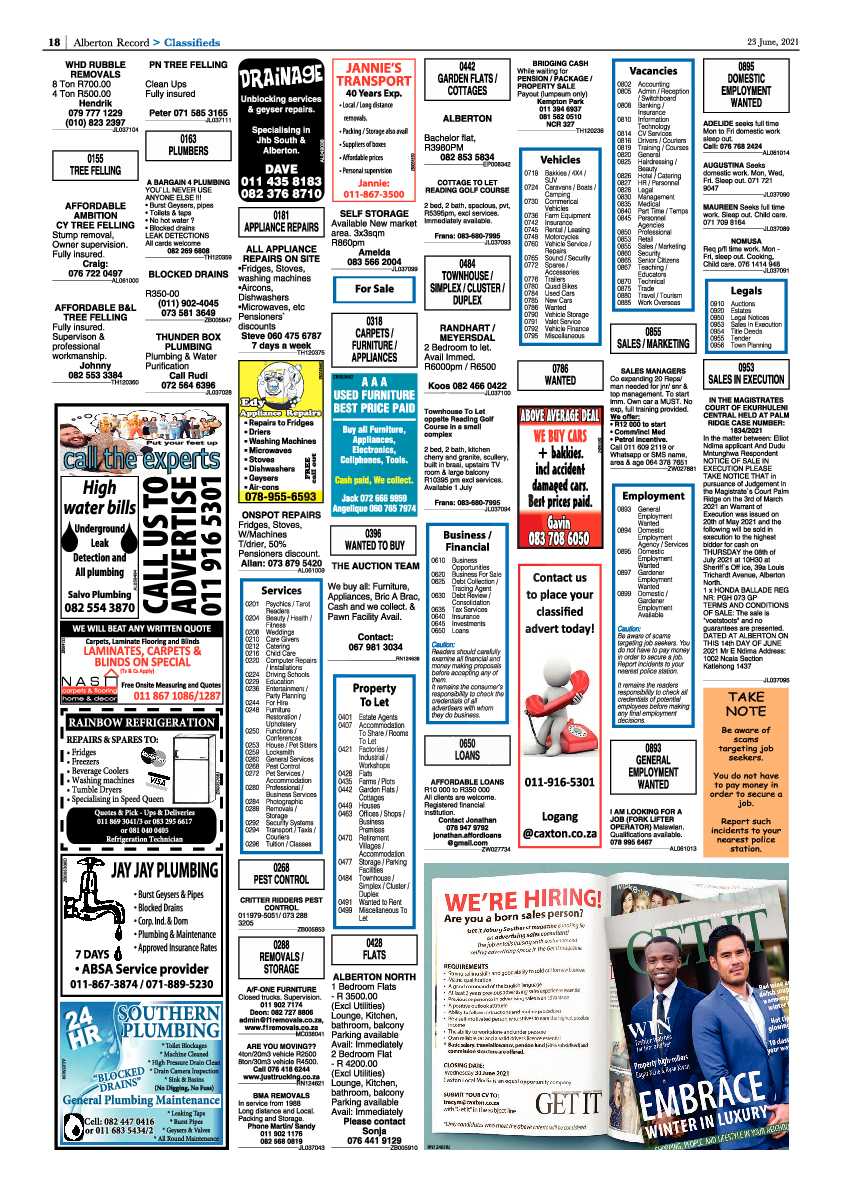 Alberton Record 23 June 2021 page 18