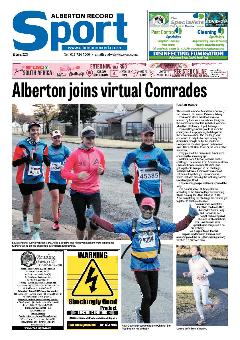 Alberton Record 23 June 2021 page 20