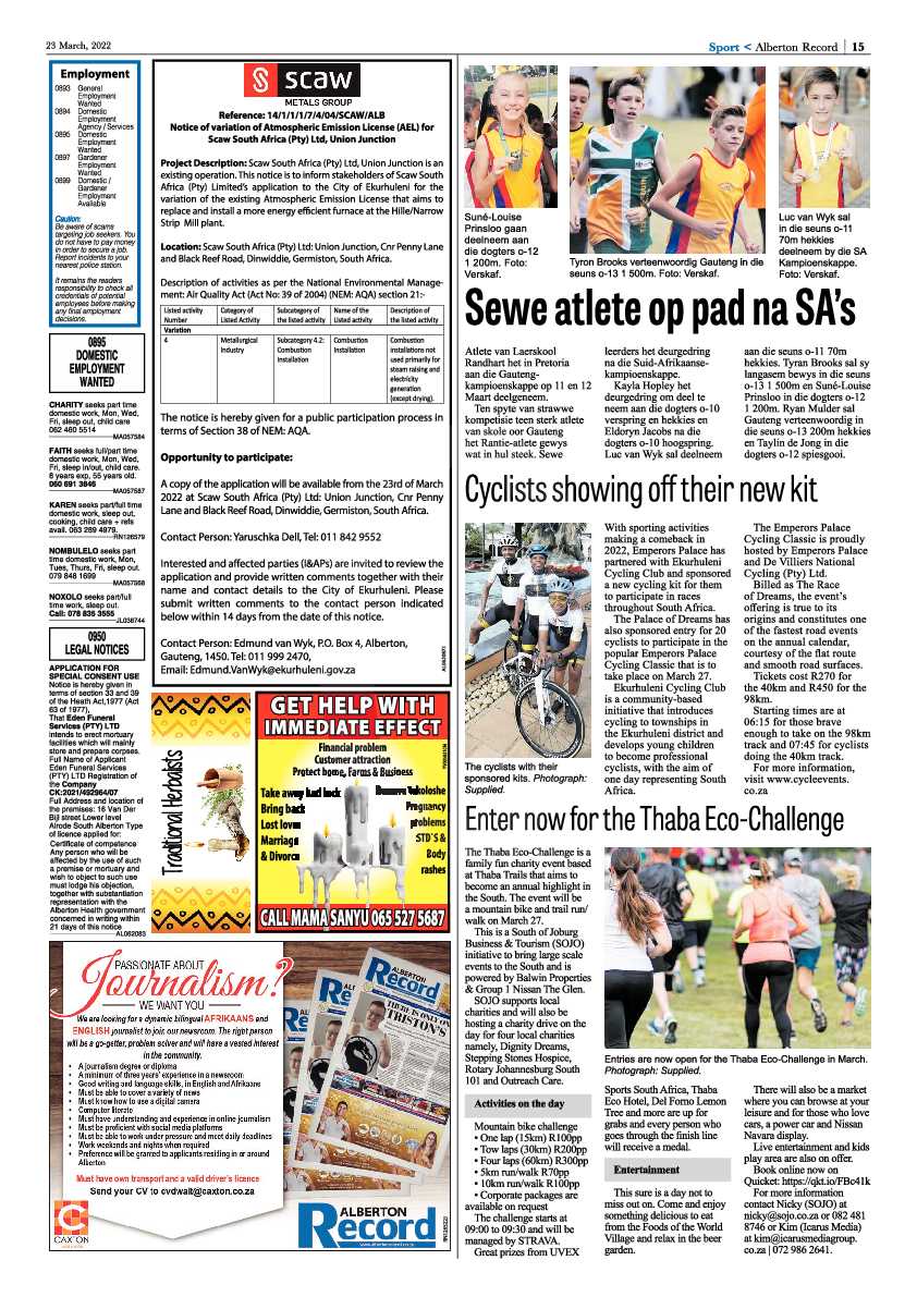 Alberton Record 23 March 2022 page 17