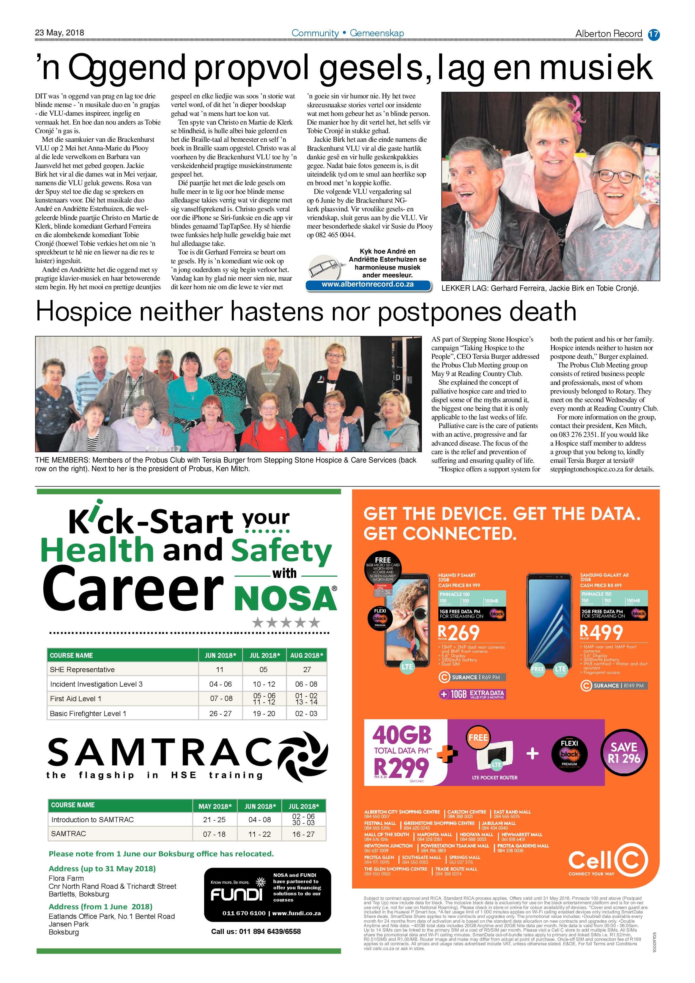 Alberton Record 23 May 2018 page 19