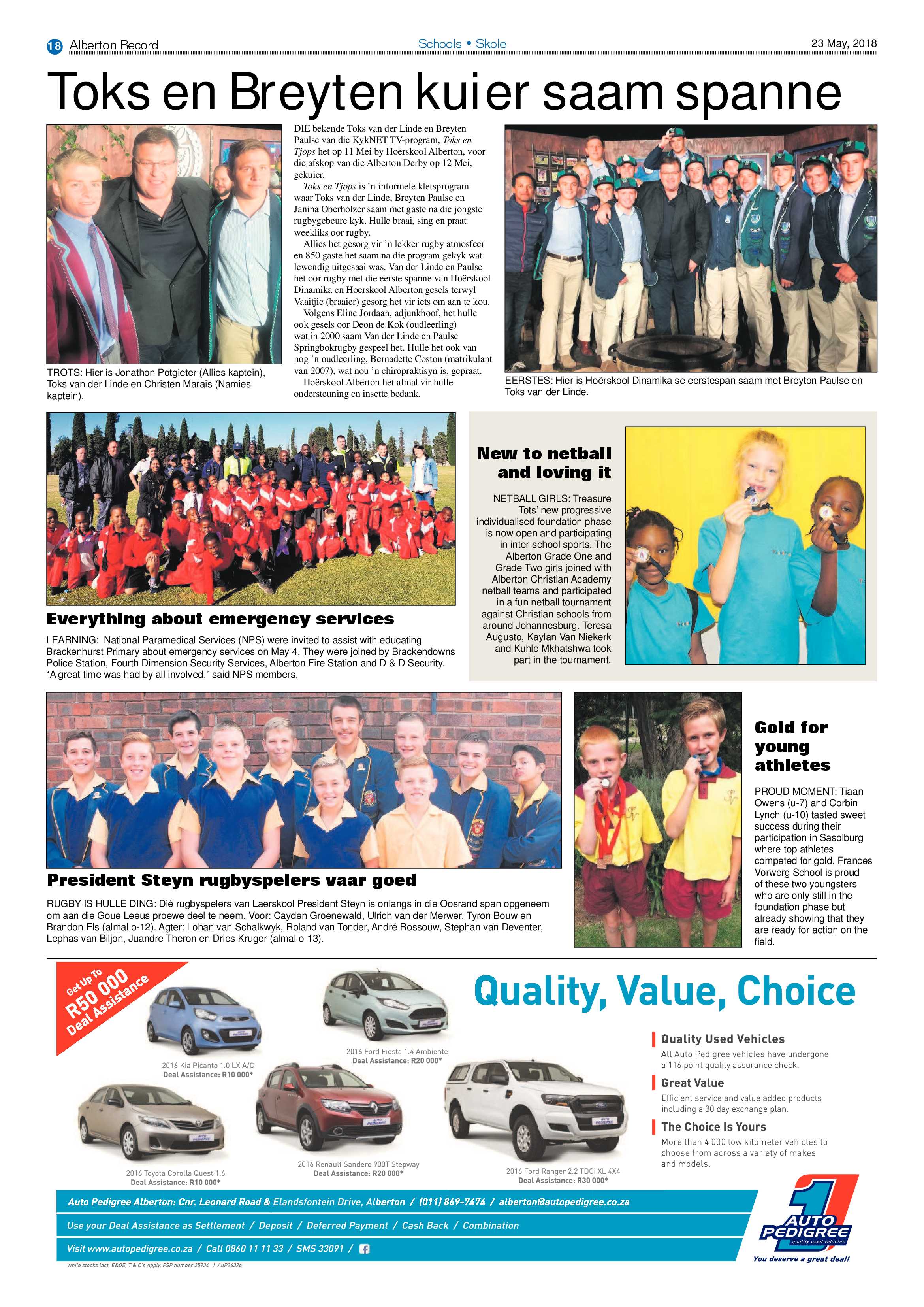 Alberton Record 23 May 2018 page 20