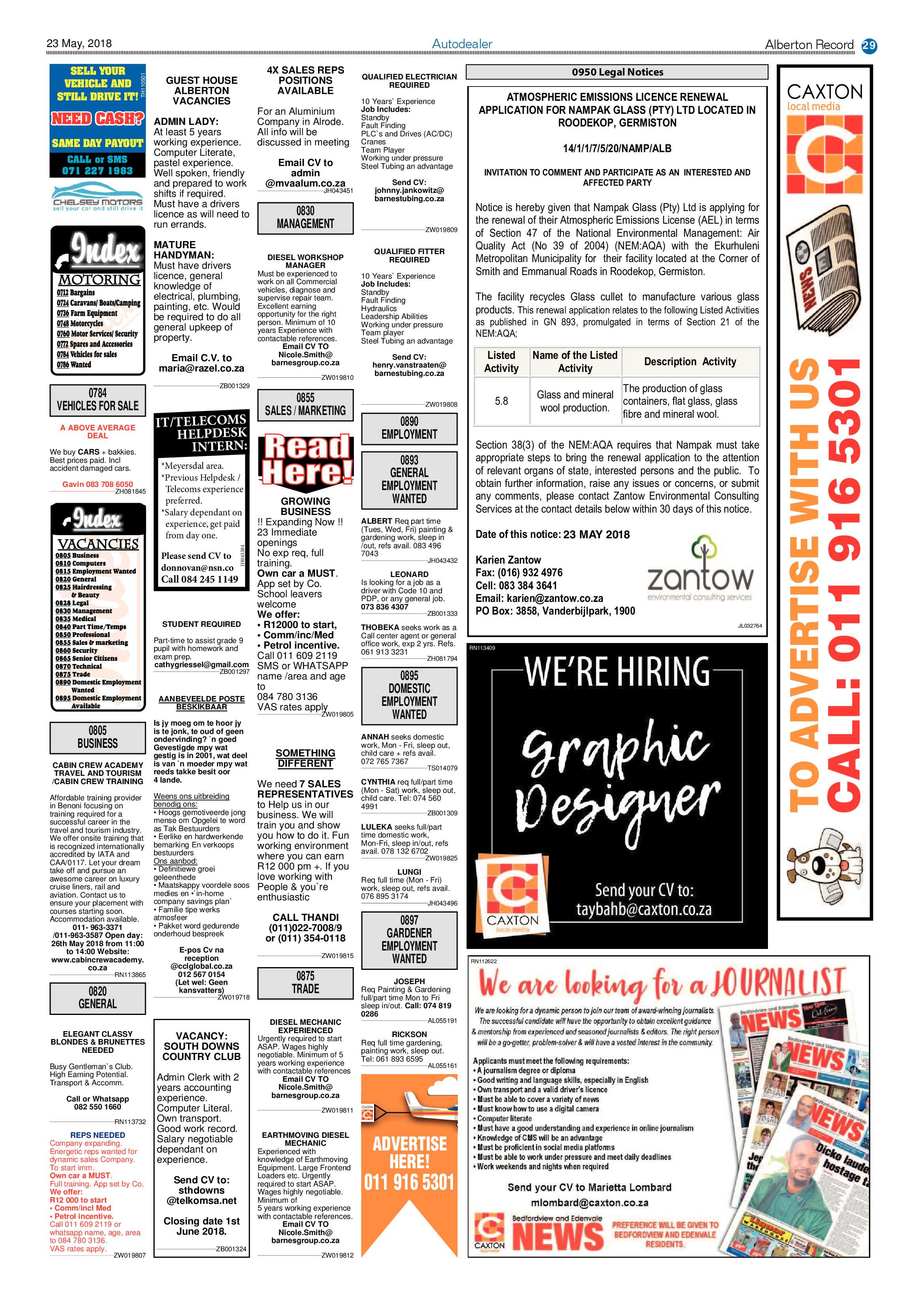 Alberton Record 23 May 2018 page 31