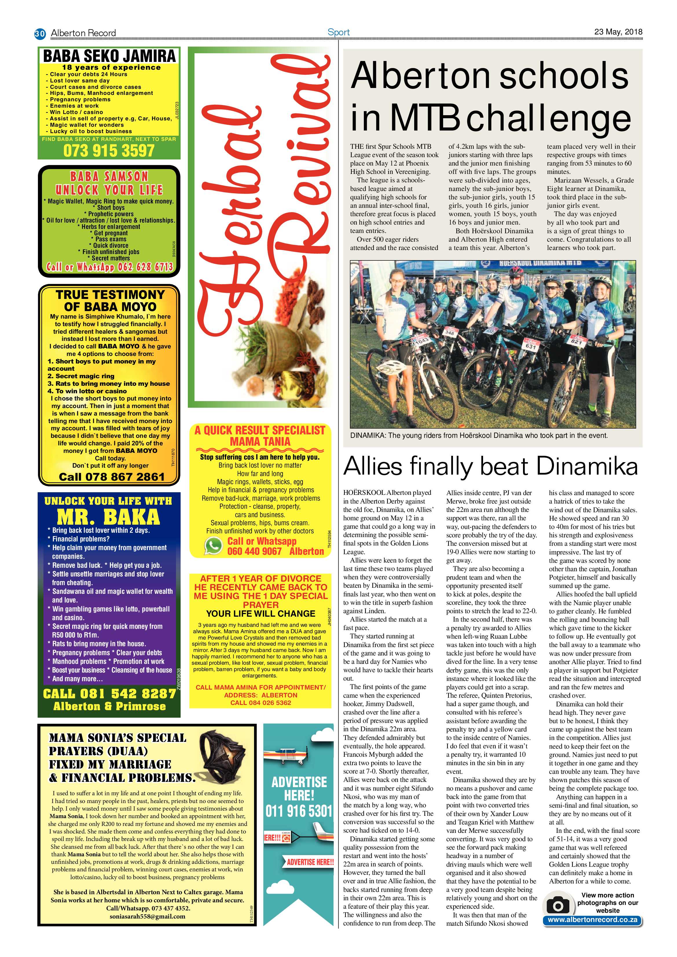 Alberton Record 23 May 2018 page 32