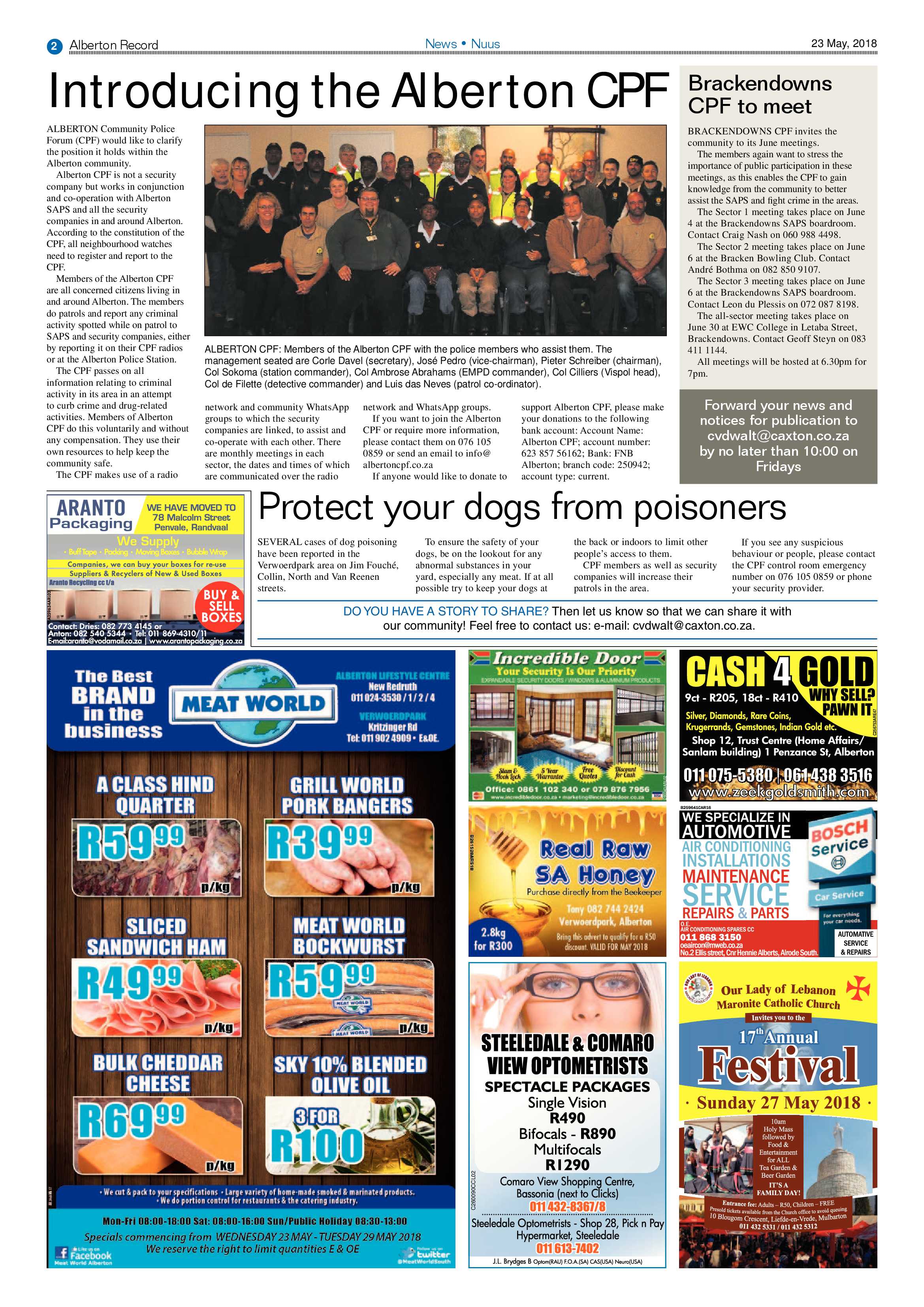 Alberton Record 23 May 2018 page 4