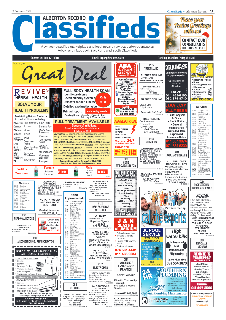 Aberton Record 23 Nov 2022 page 29