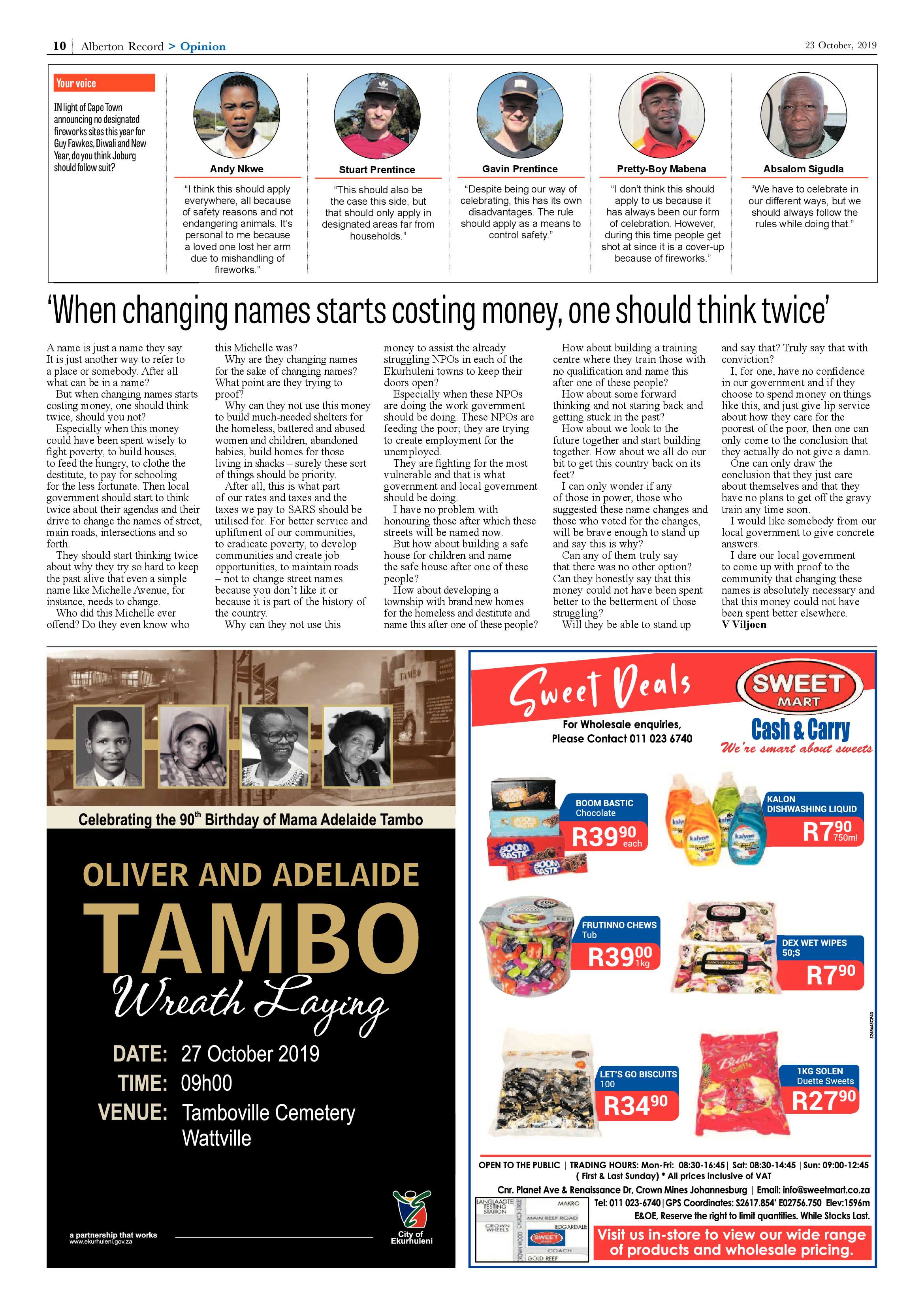 Alberton Record 23 October 2019 page 10