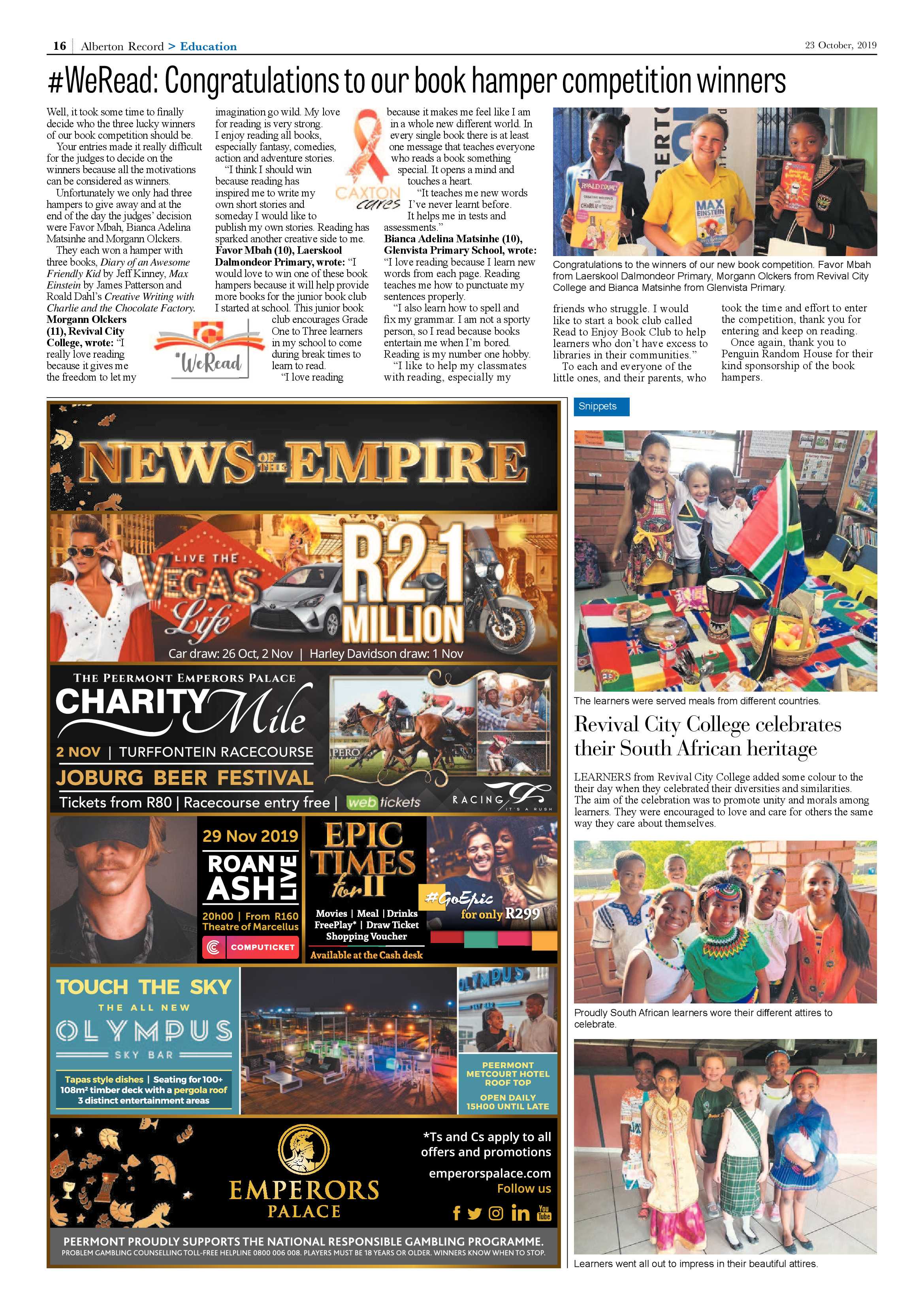 Alberton Record 23 October 2019 page 16