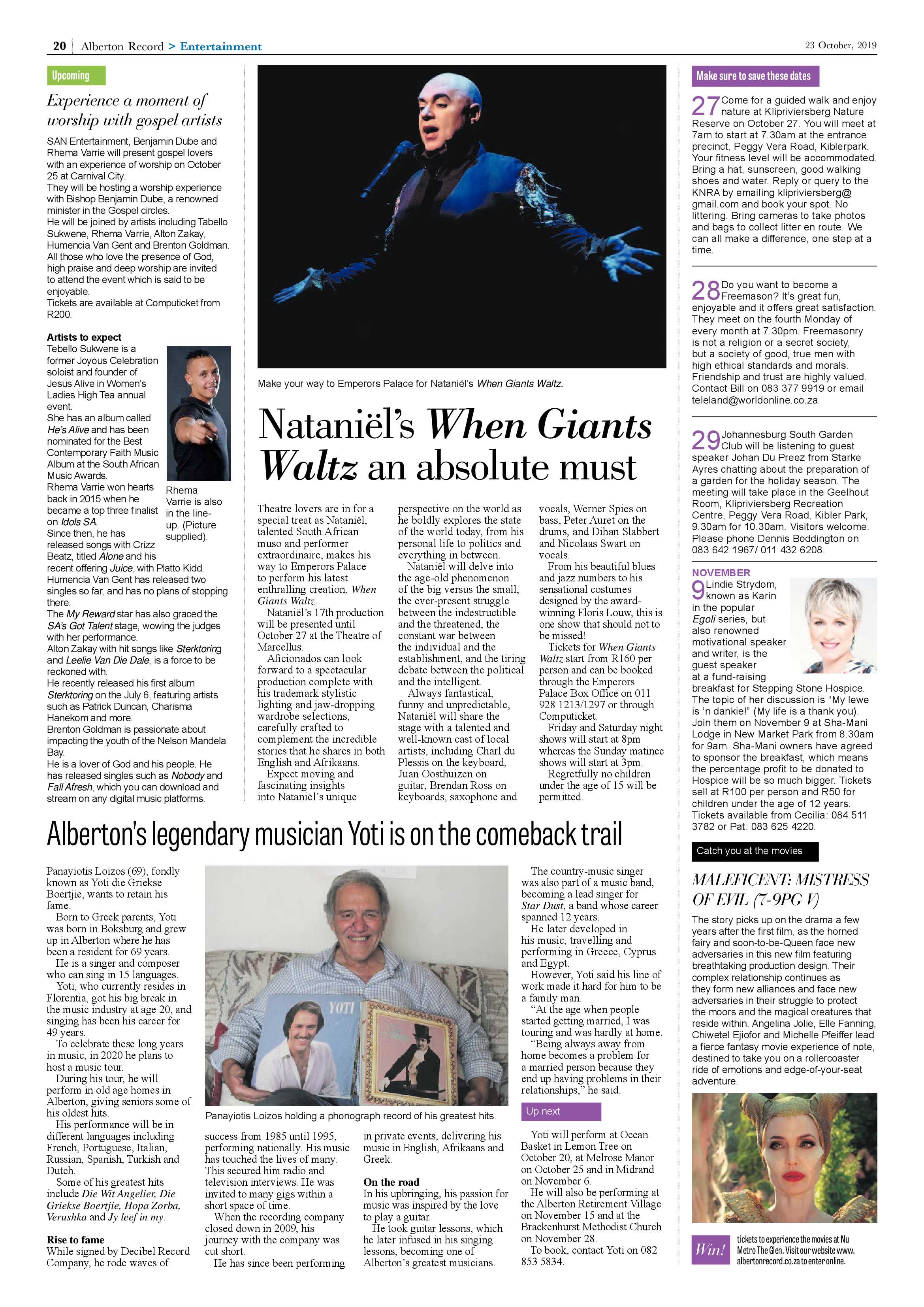 Alberton Record 23 October 2019 page 20
