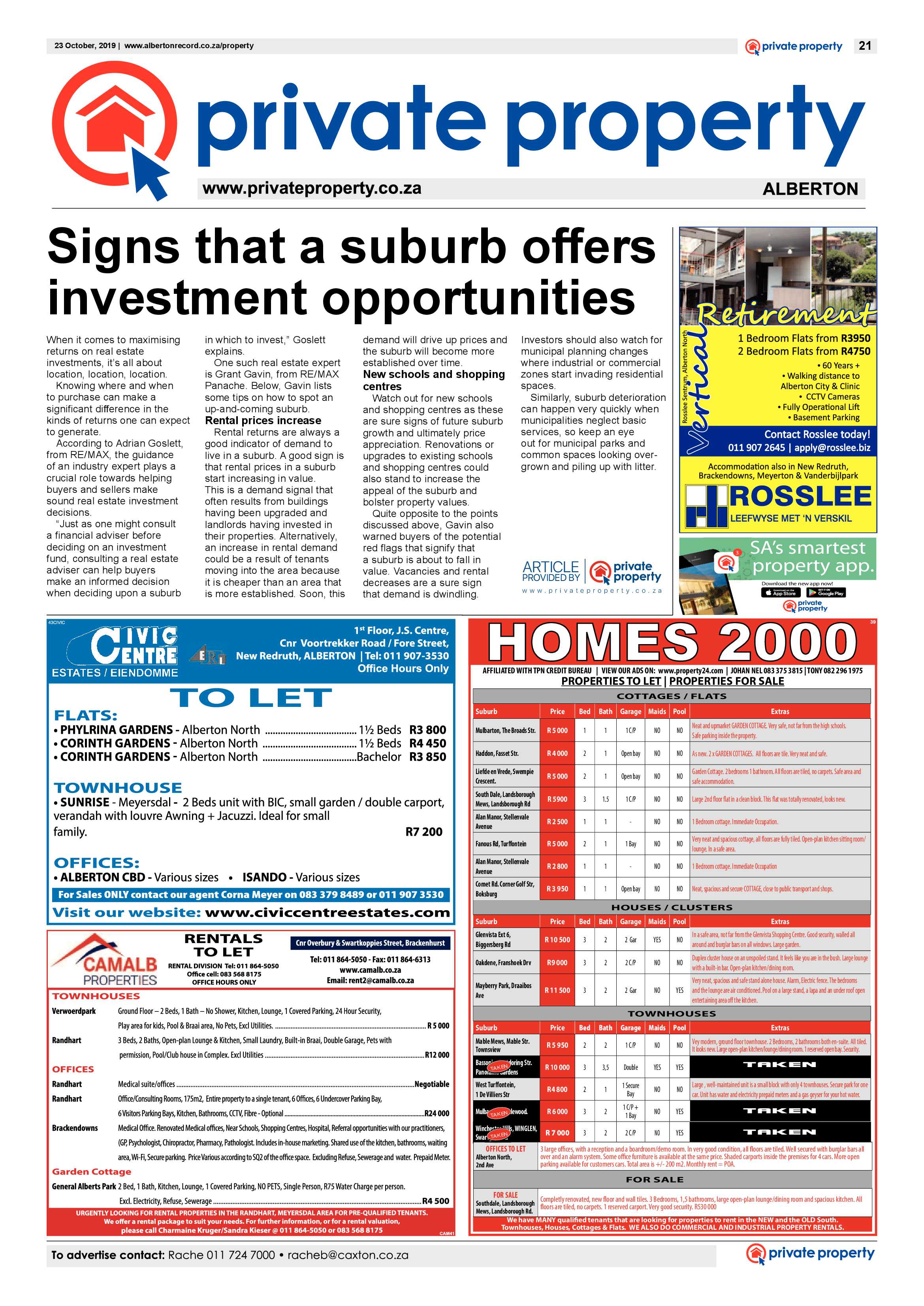 Alberton Record 23 October 2019 page 21