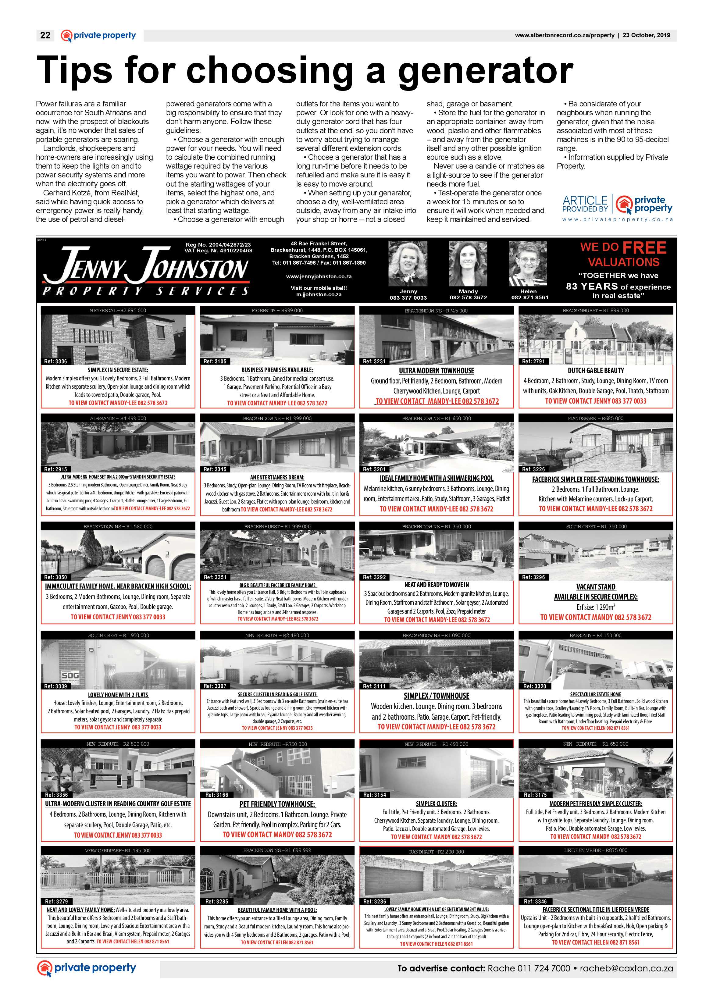 Alberton Record 23 October 2019 page 22