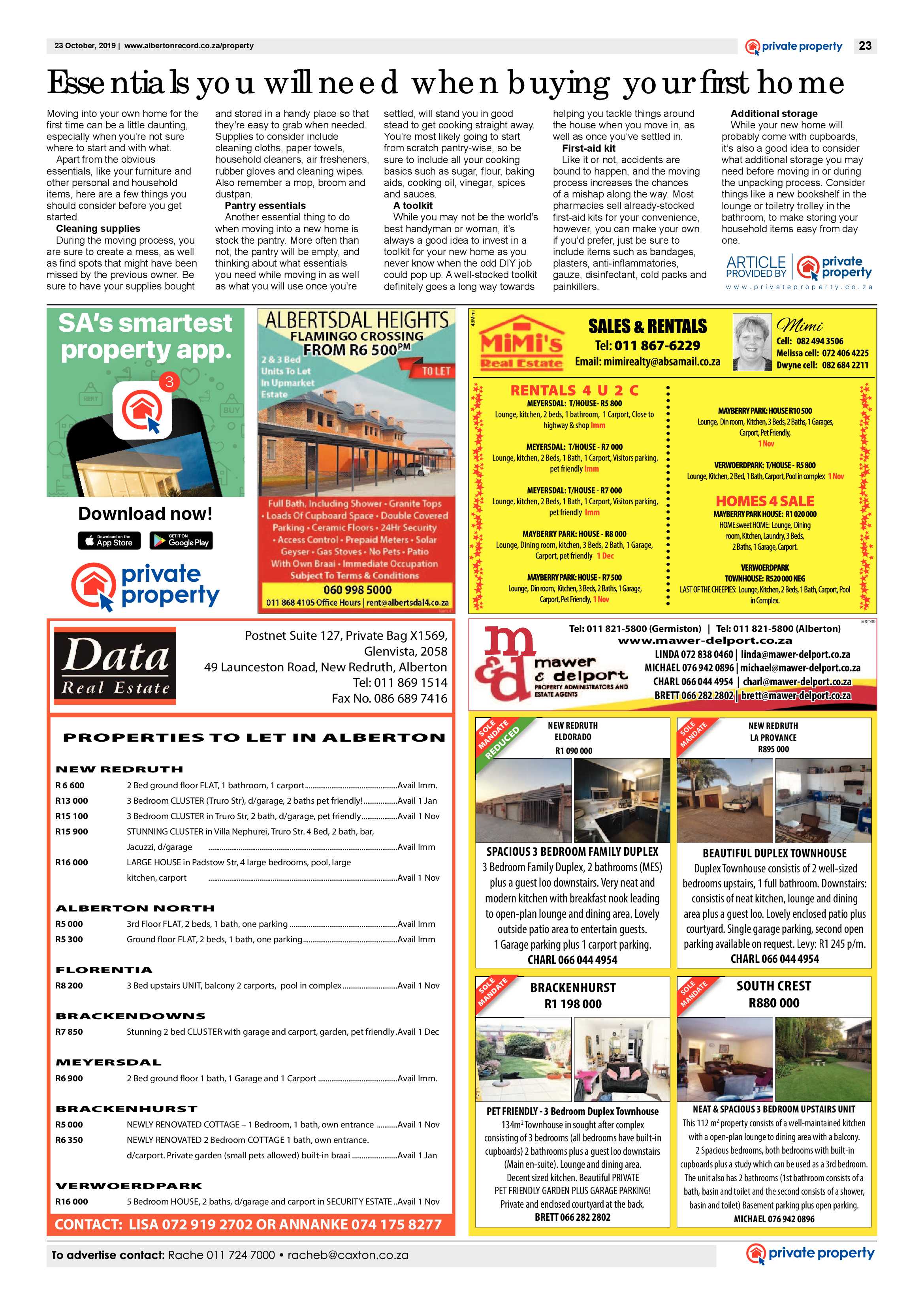 Alberton Record 23 October 2019 page 23