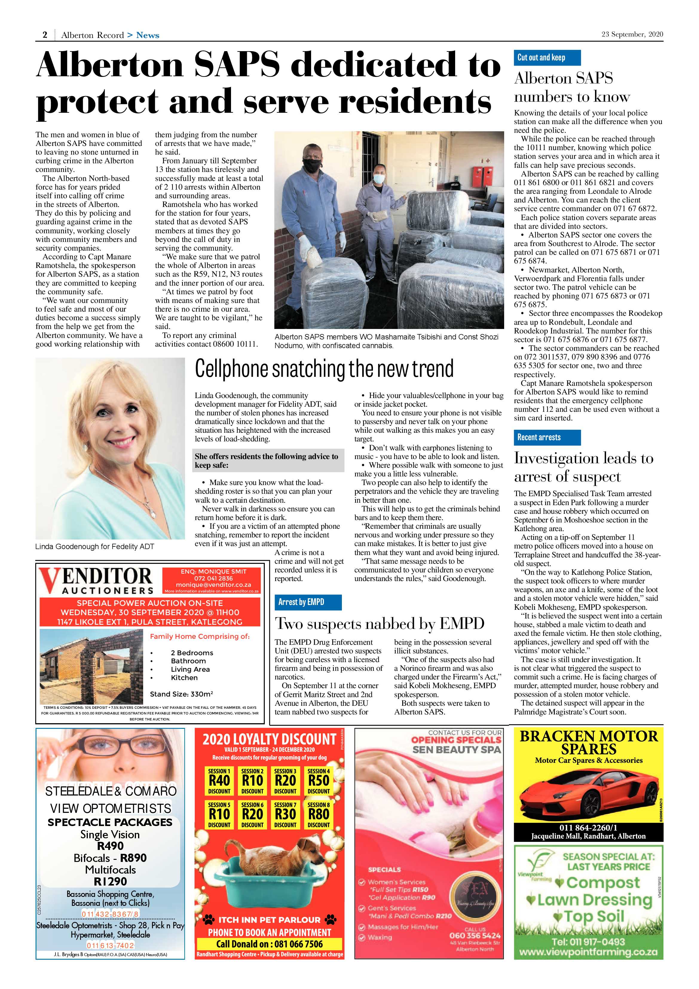Alberton Record 23 September 2020 page 2
