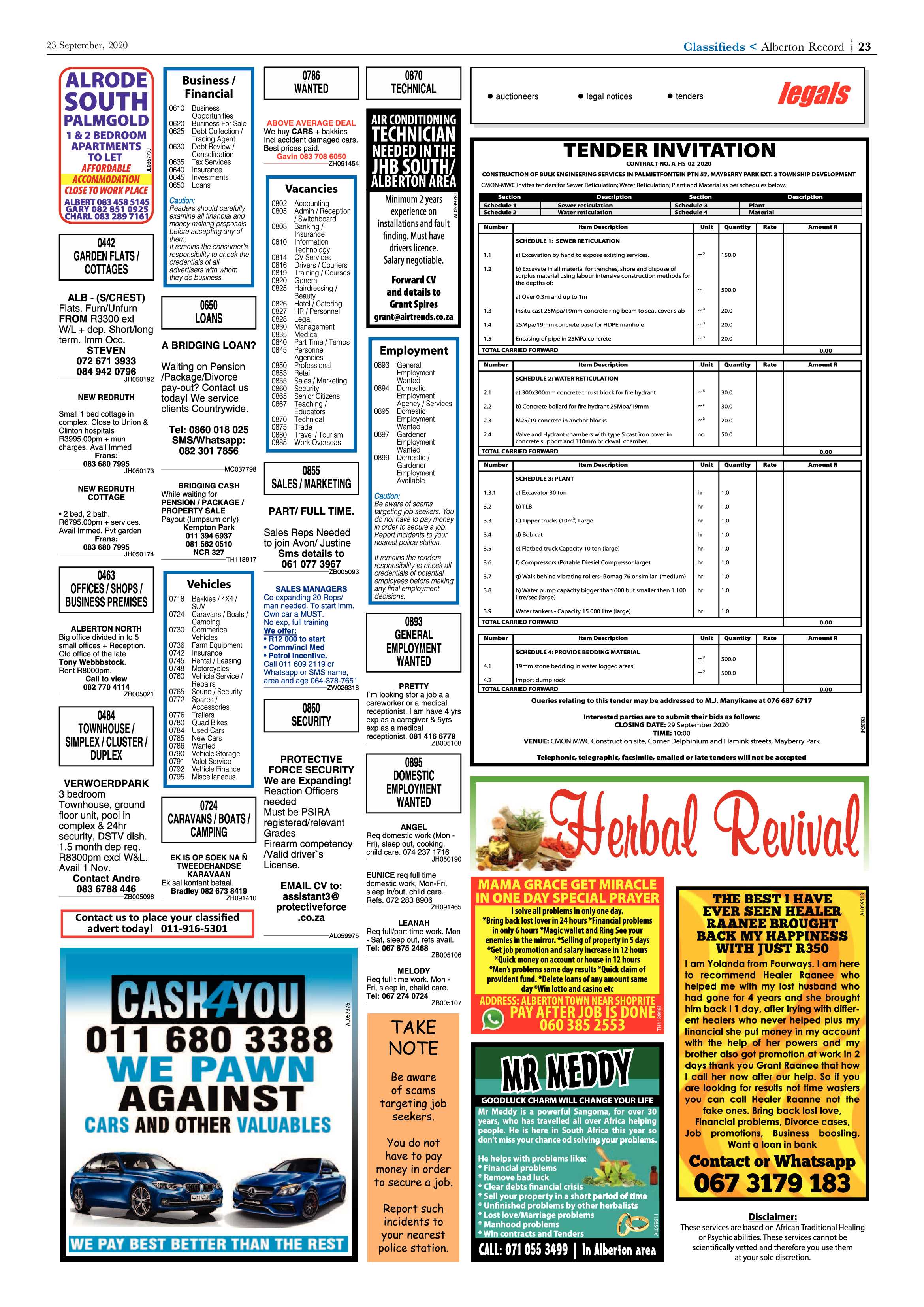 Alberton Record 23 September 2020 page 23